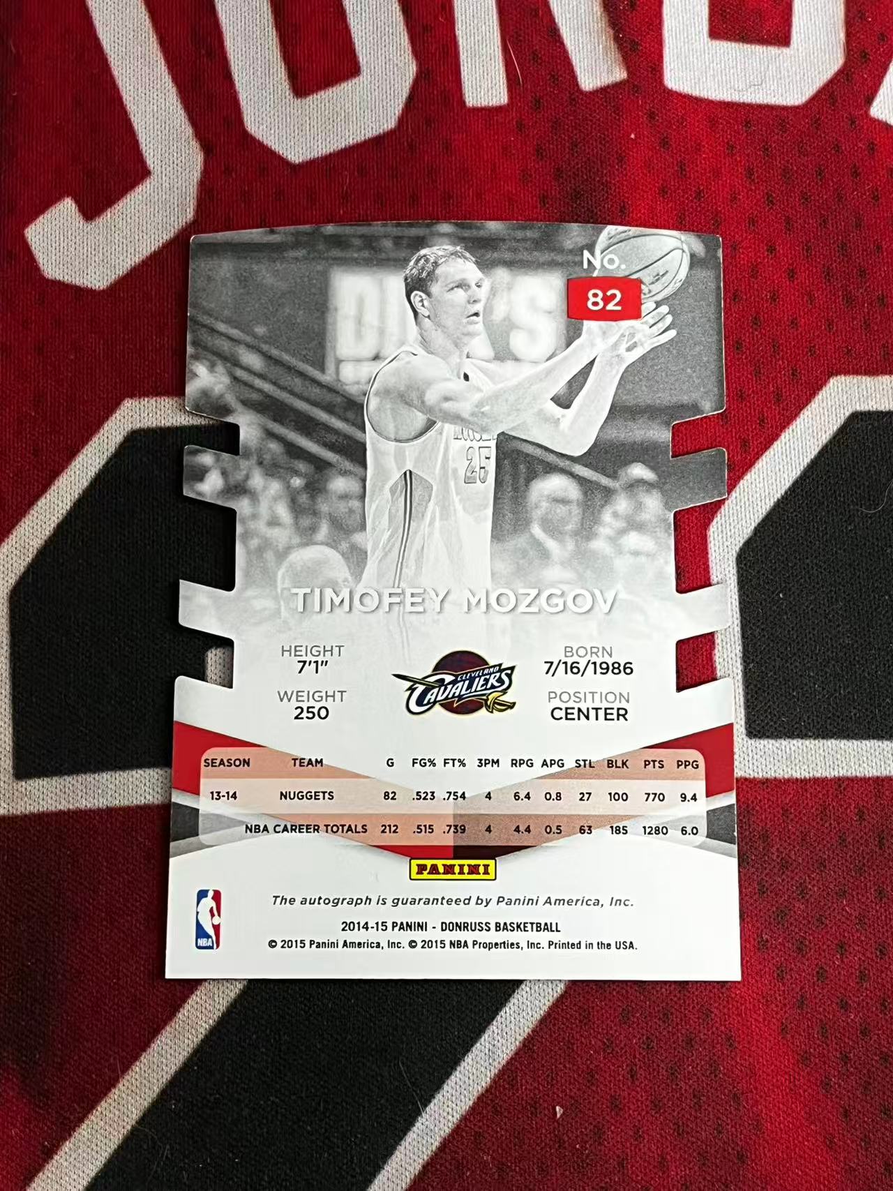 【0手续费接寄拍】2014-15 PANINI DONRUSS ELITE 精英系列 掘金 新秀RC 提莫菲莫兹戈夫 99编 签字卡 异形切割签字卡【烂臭嘴拍卖】