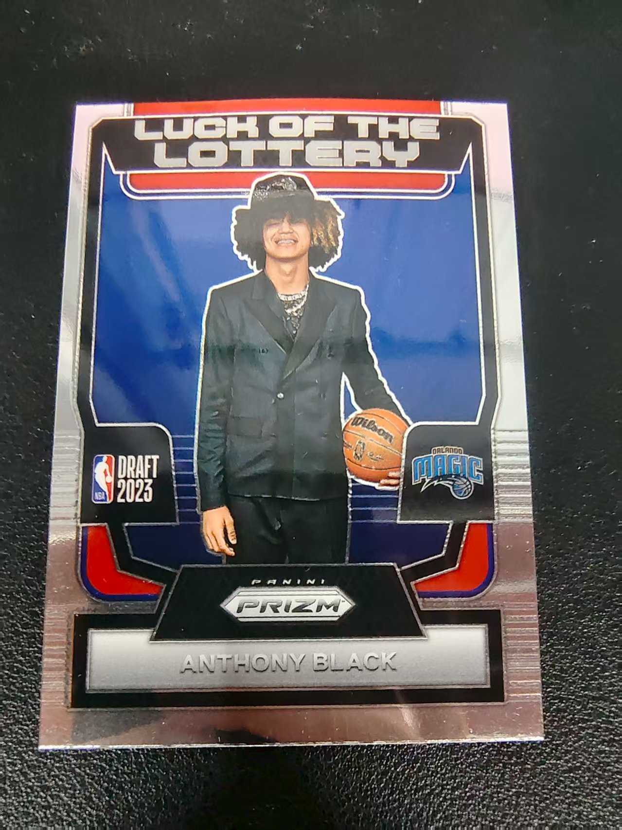 【可合并,不累计】2023-24 Panini Prizm Anthony Black 安东尼 布莱克 魔术 RC 新秀 乐透秀定裝特卡 PZ 划痕 边角微瑕 介意勿拍 #2