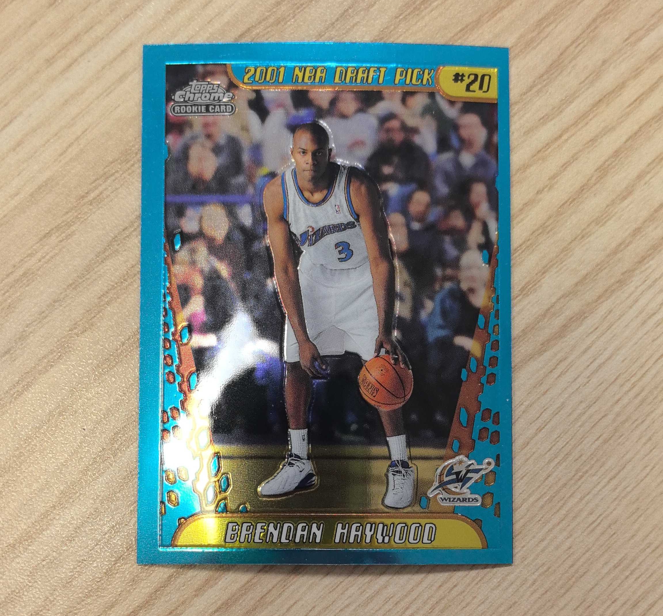 2001-02 Topps Chrome Brendan Haywood RC 布兰登-海伍德 TC 新秀卡 先后效力于奇才、独行侠、山猫、黄蜂和骑士 11年随骑士夺得总冠军 硬通货 极具收藏价值