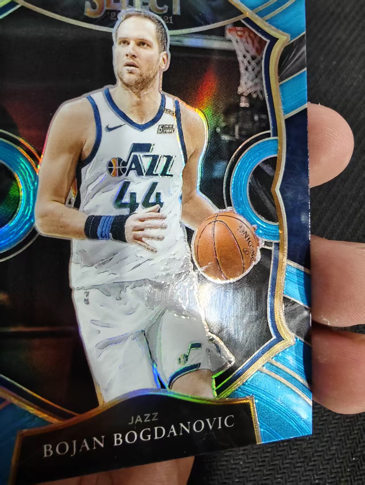【汽水拍卖】2020-21 Panini Select Bojan Bogdanovic 博扬 博格达诺维奇 爵士 蓝折 299编 瑕疵如图