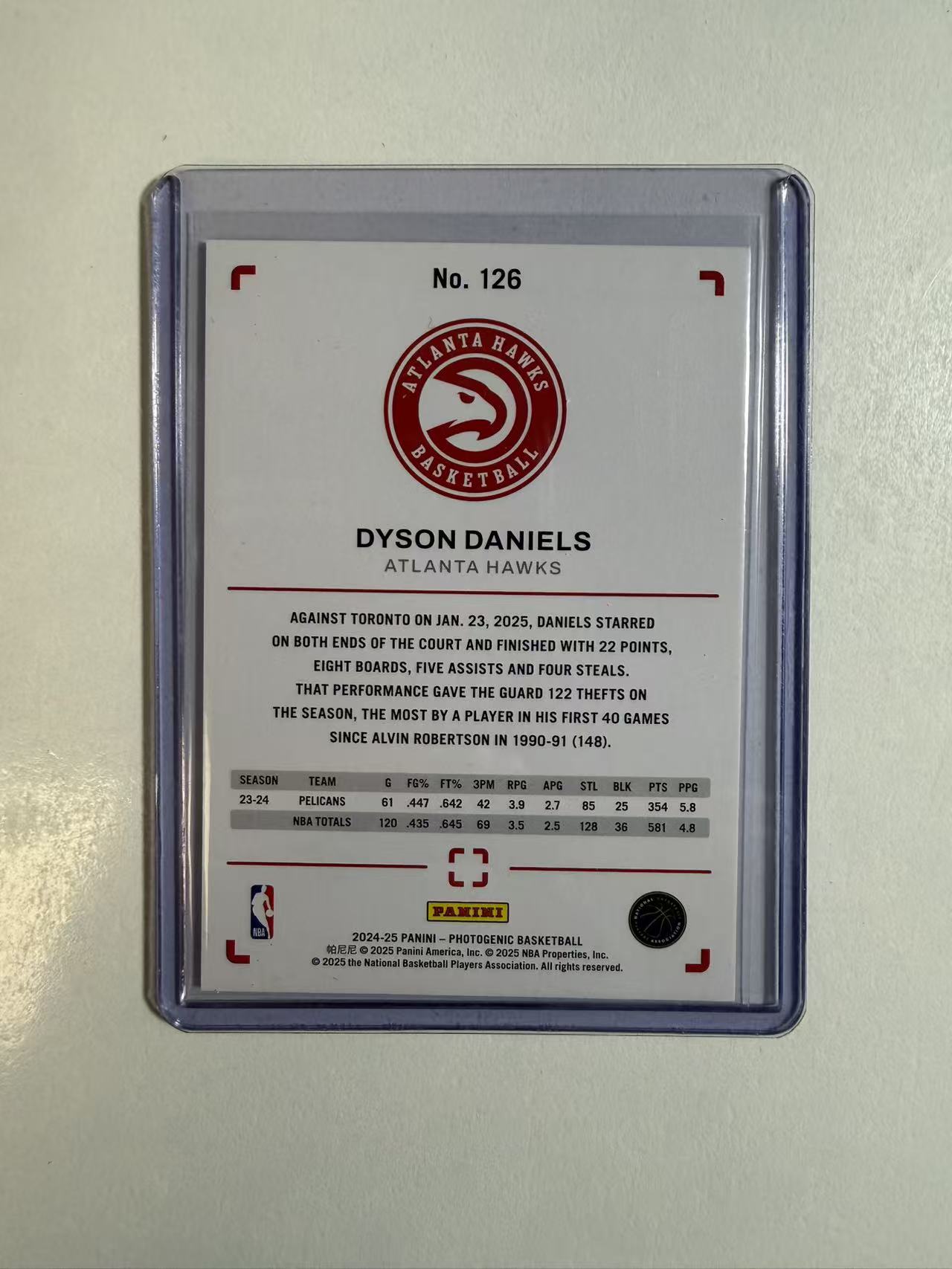 2024-25 Panini Photogenic Dyson Daniels 上镜 老鹰 戴森 丹尼尔斯 迷宫折 25编 卡品如图 不保卡品 介意勿拍