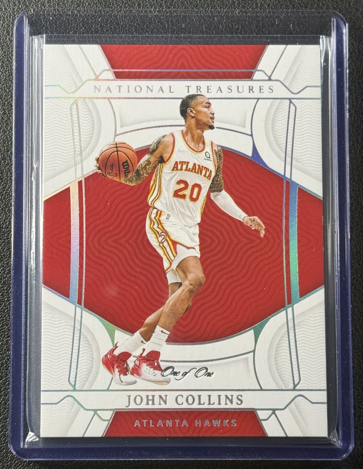 里脊拍卖 2021-22 imm 约翰 科林斯 1/1 1 OF 1 one of one 湖水蓝 老鹰 爵士 快船 马刺 柯林斯 哈登 保罗 伦纳德 卡品如图 超级经典 收藏佳品 (送卡具)