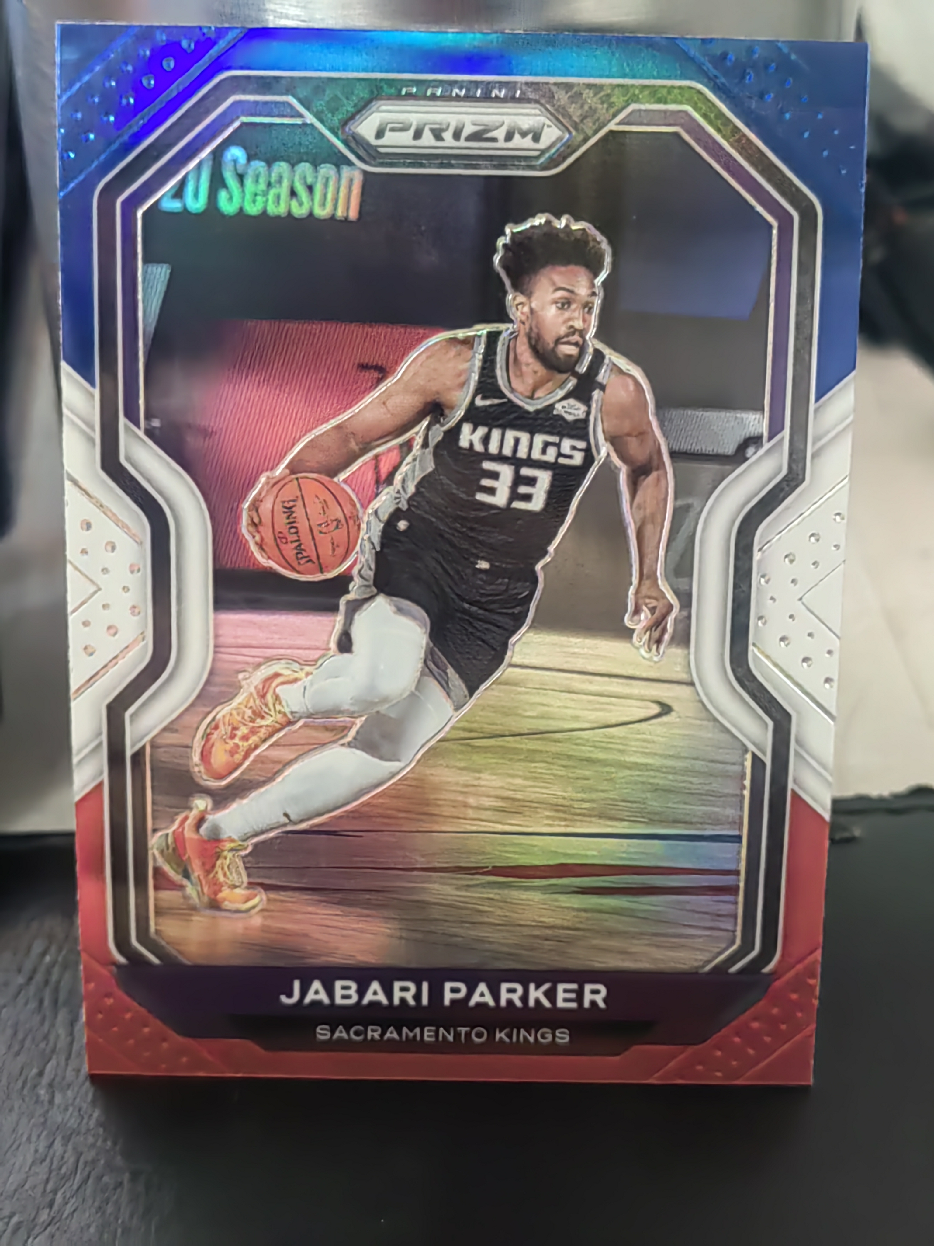 2020-21 Panini Prizm Jabari Parker PZ 三色折 贾巴里 帕克 国王 篮 白边白角 不保卡品 卡品如图