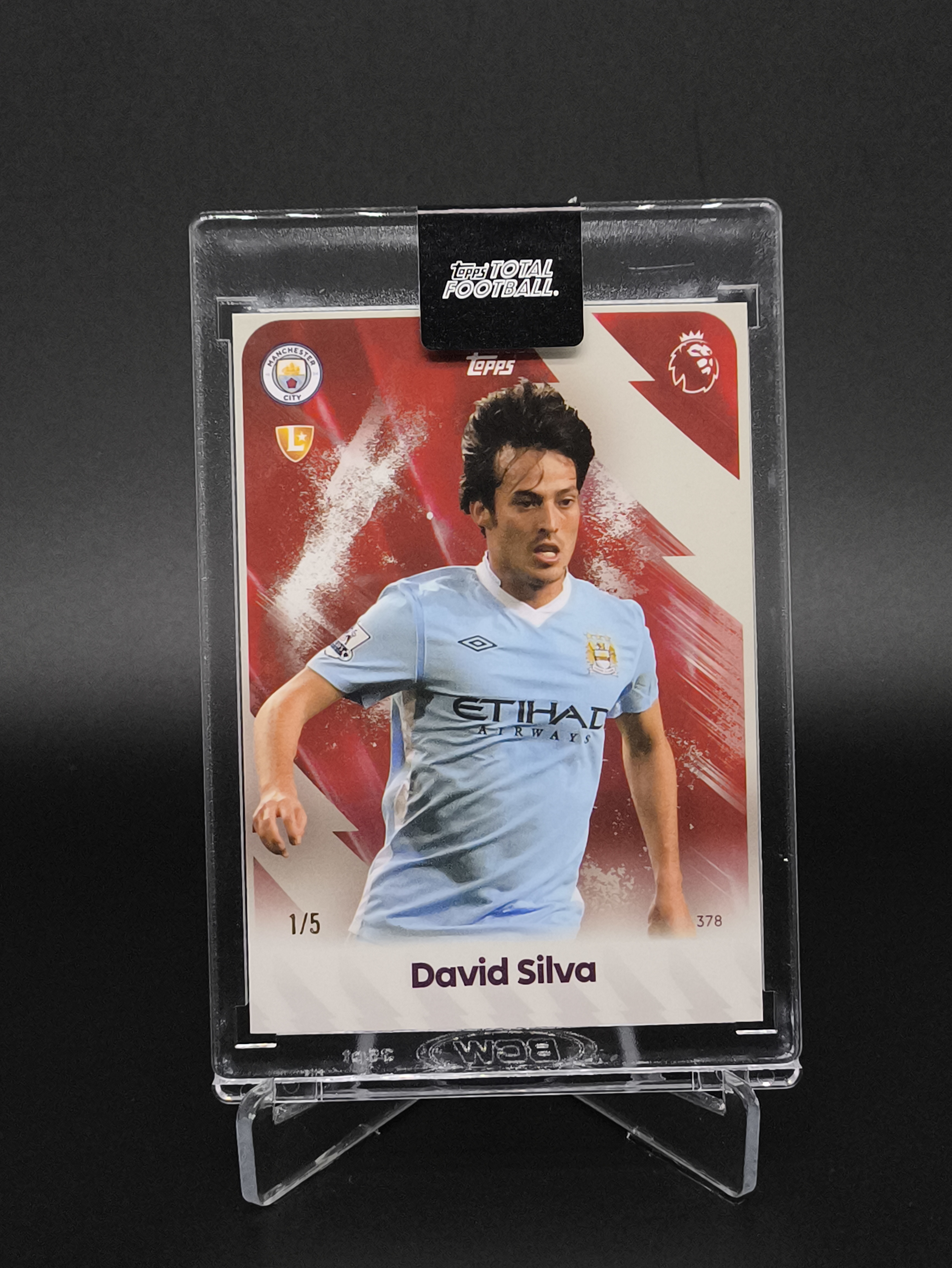 2025-26 Topps Total Football David Silva 大卫・席尔瓦 席尔瓦 曼彻斯特城 西班牙 1/5 编 首编 英超 TTF 原封砖