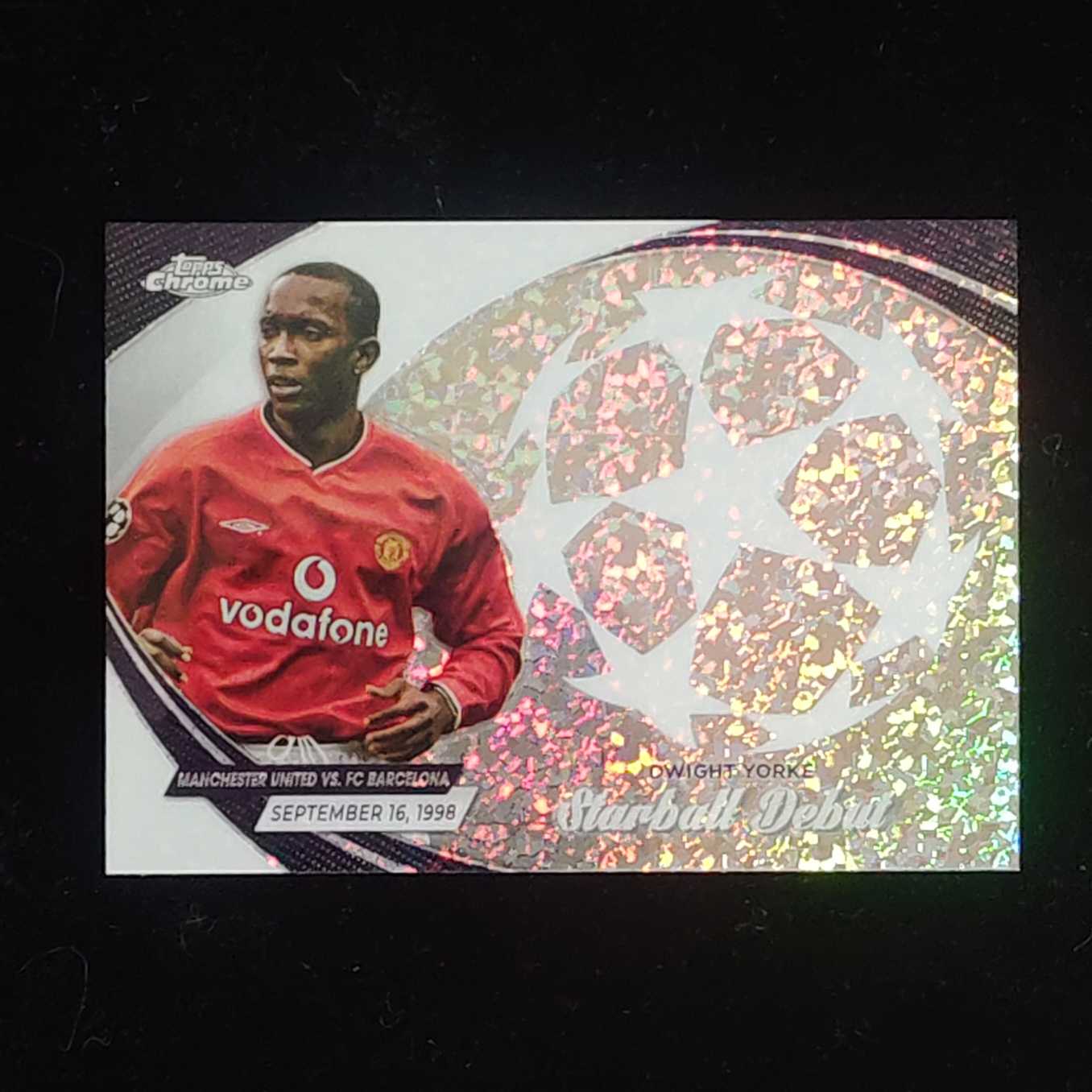 2024 Topps Chrome Dwight Yorke 欧冠 TC 曼联 德怀特 约克 欧冠首秀特卡 卡品如图 凑套必备