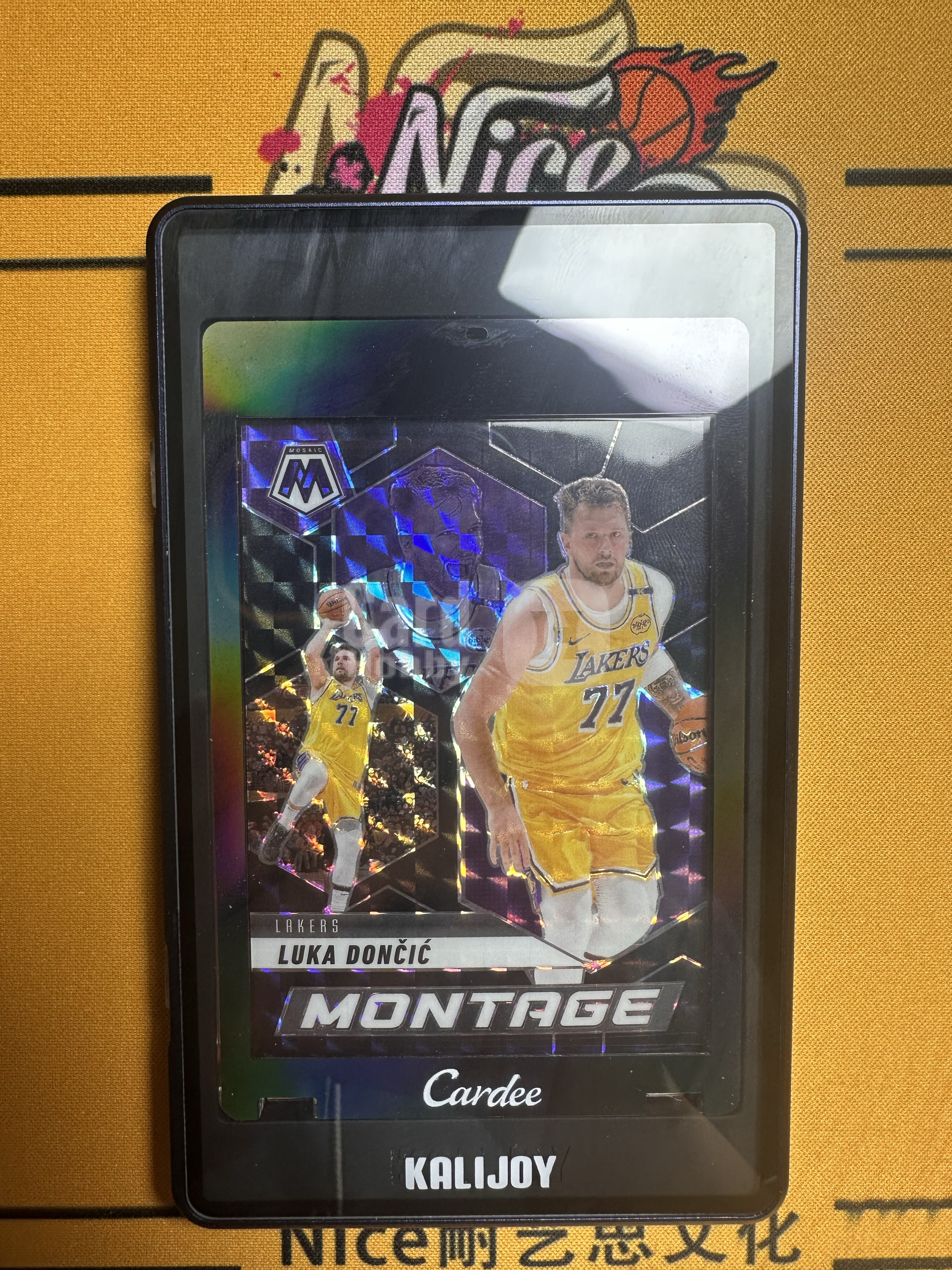 【Nice精品】2024-25 Panini Mosaic Luka Doncic 湖人 卢卡 东契奇 1/1编 One of One 黑折 Montage蒙太奇 交版权前首版湖人皮 老板诚心出售