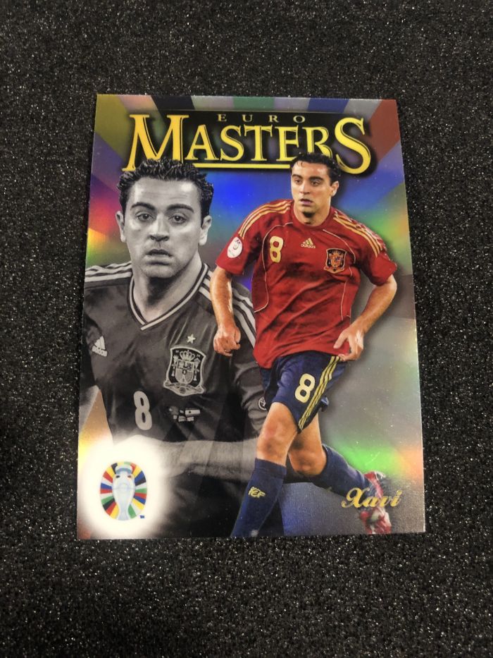 2023-24 Topps Finest xavi 欧洲杯finest 欧洲大师特卡 哈维 西班牙 巴萨 银折 卡品如图 凑套收藏必备
