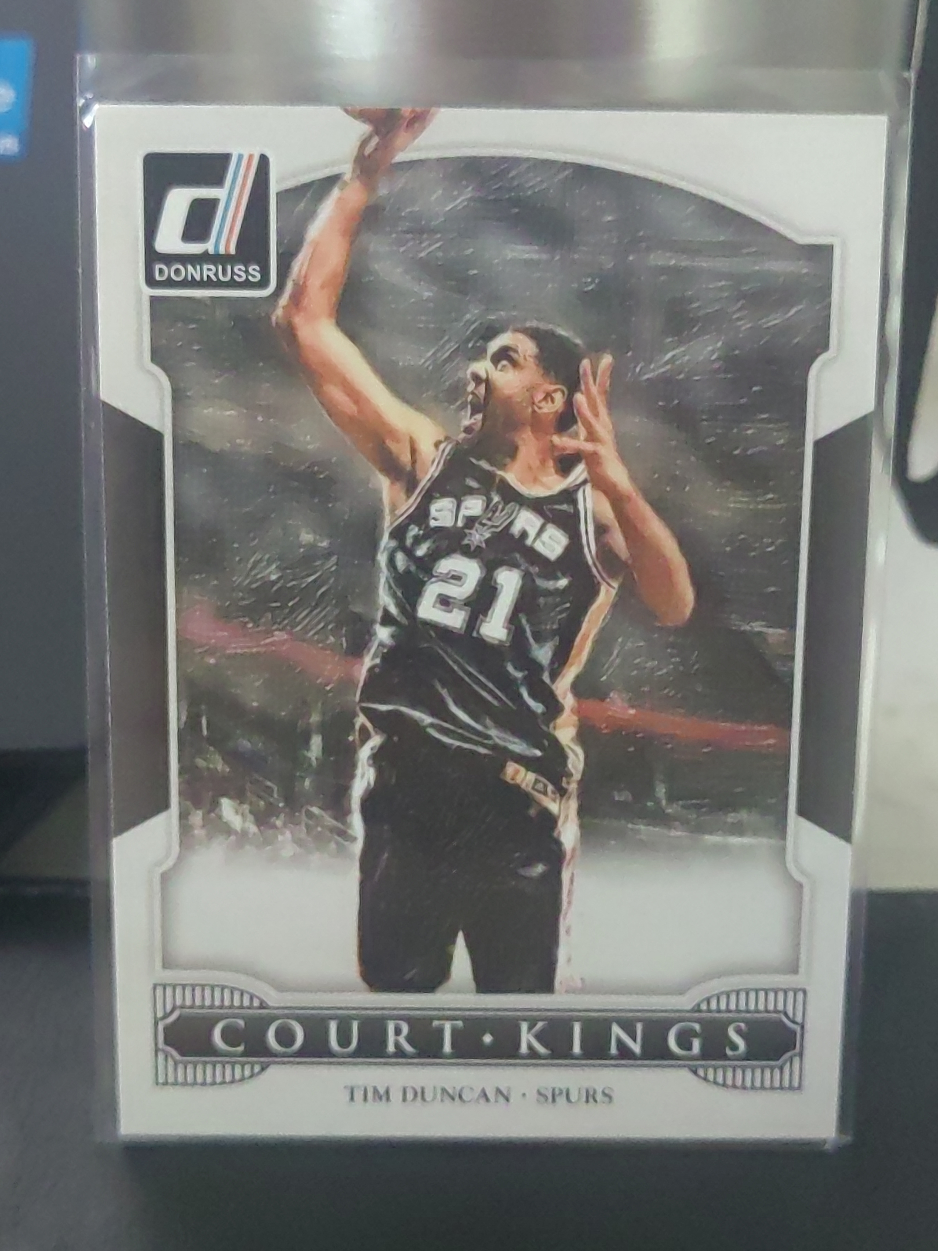 2014-15 Panini Donruss Tim Duncan 杜蕾斯 蒂姆 邓肯 马刺 Court Kings 球场之王 篮 白边白角 不保卡品 卡品如图