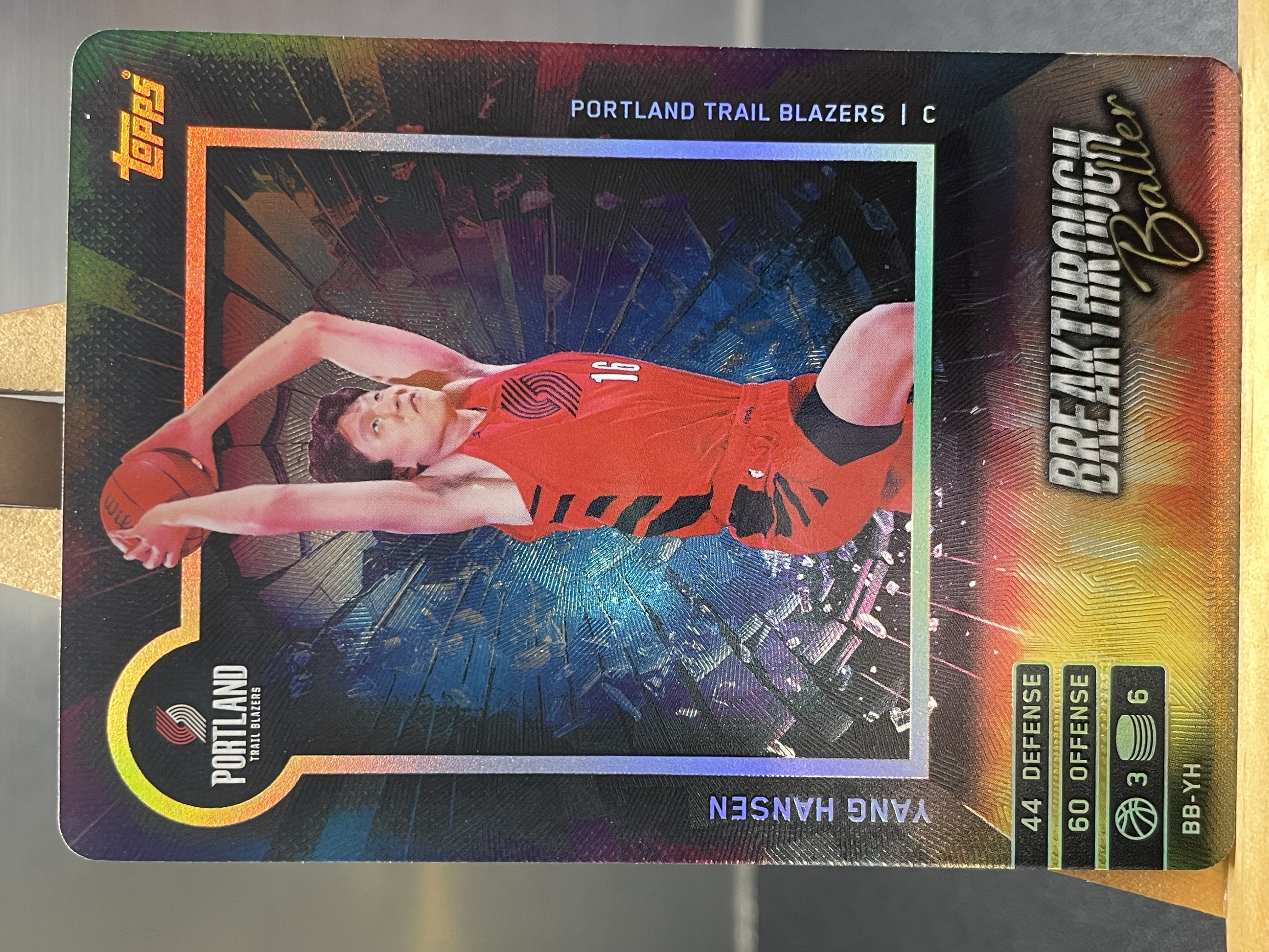 (C2) 2025 TOPPS 折射 杨汉森 开拓者 近期大热球星 收藏必备 卡品如图 ! !