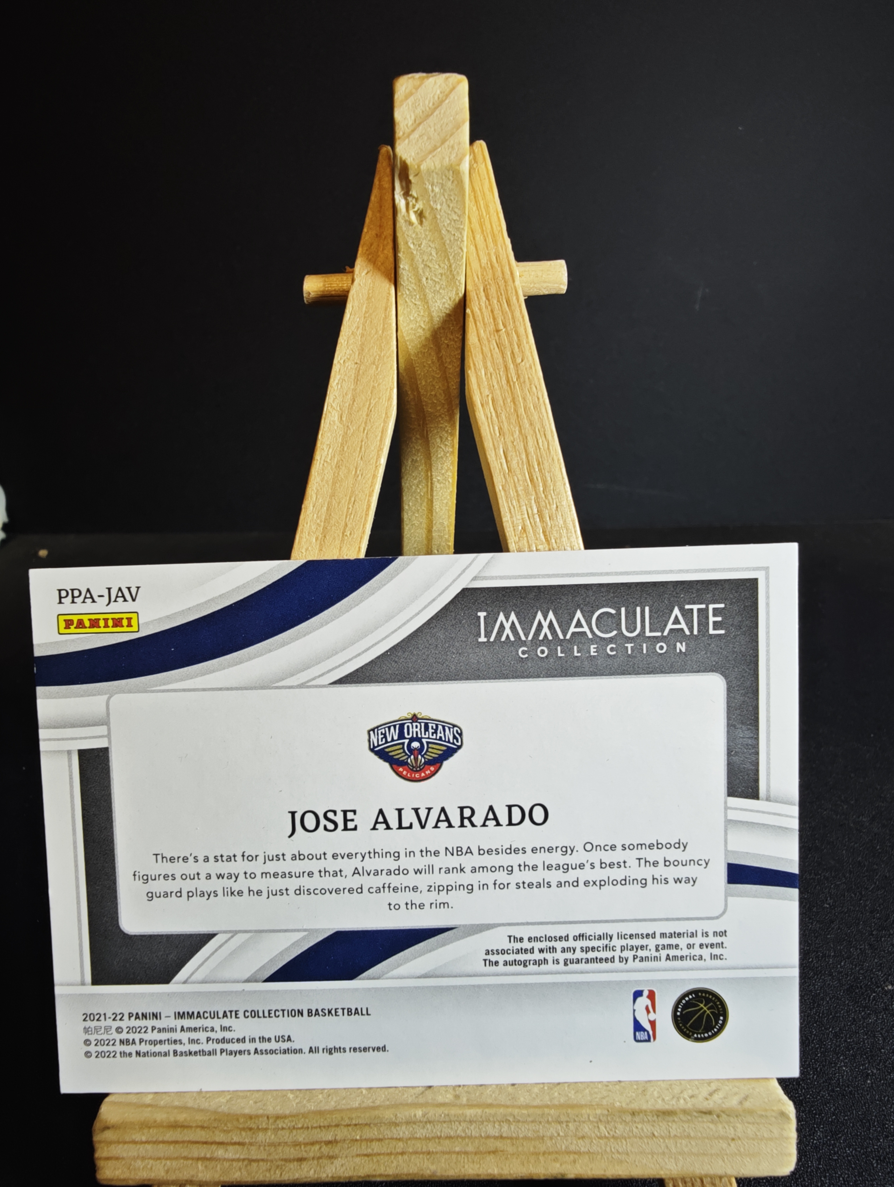 2021-22 Panini Immaculate Jose Alvarado RC imm 签字 卡签 何塞 阿尔瓦拉多 rpa patch 25编 卡品如图 杰瑞11.15 卡品如图