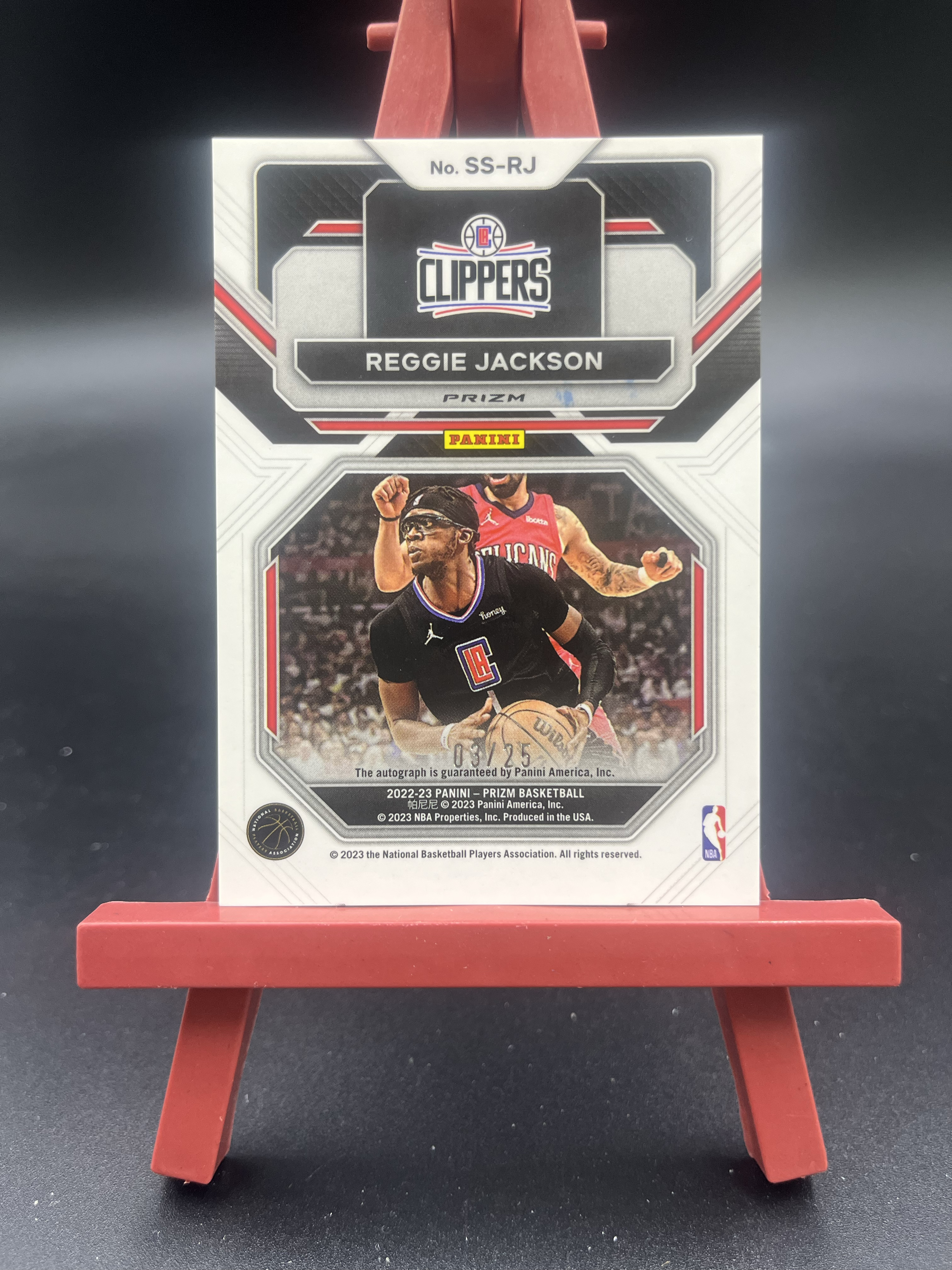 2022-23 Panini Prizm PZ Reggie Jackson 雷吉 杰克逊 快船 签字 SS签 mojo折 迷宫折 折射 3/25编 卡品如图【优质签字专场】07泽