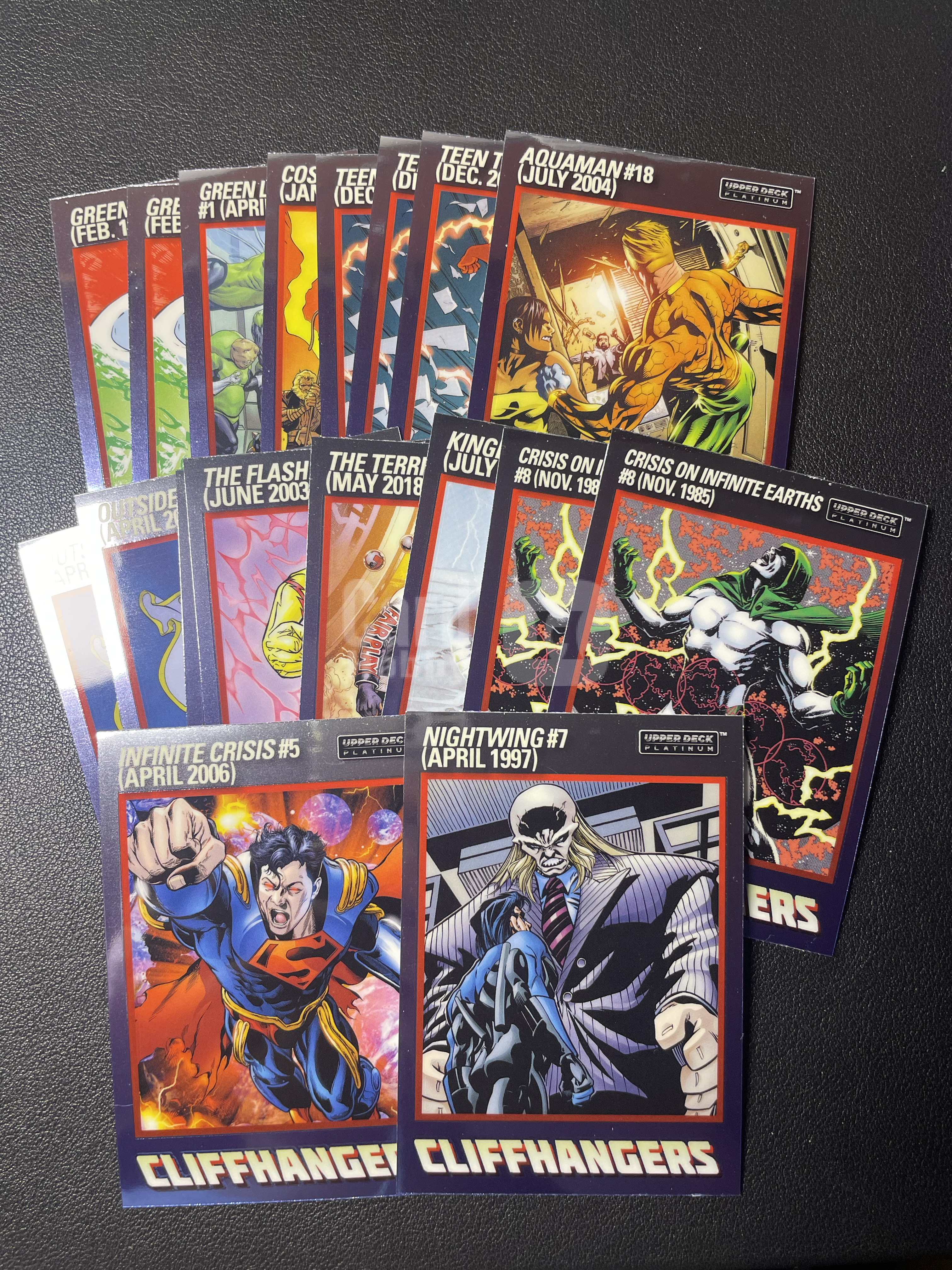 2026 Upper Deck DC Universe DC宇宙Platinum铂金 超人 夜翼 幽灵 海王等 Cliffhangers悬念特卡打包 2026 UD DC漫画宇宙 Platinum白金