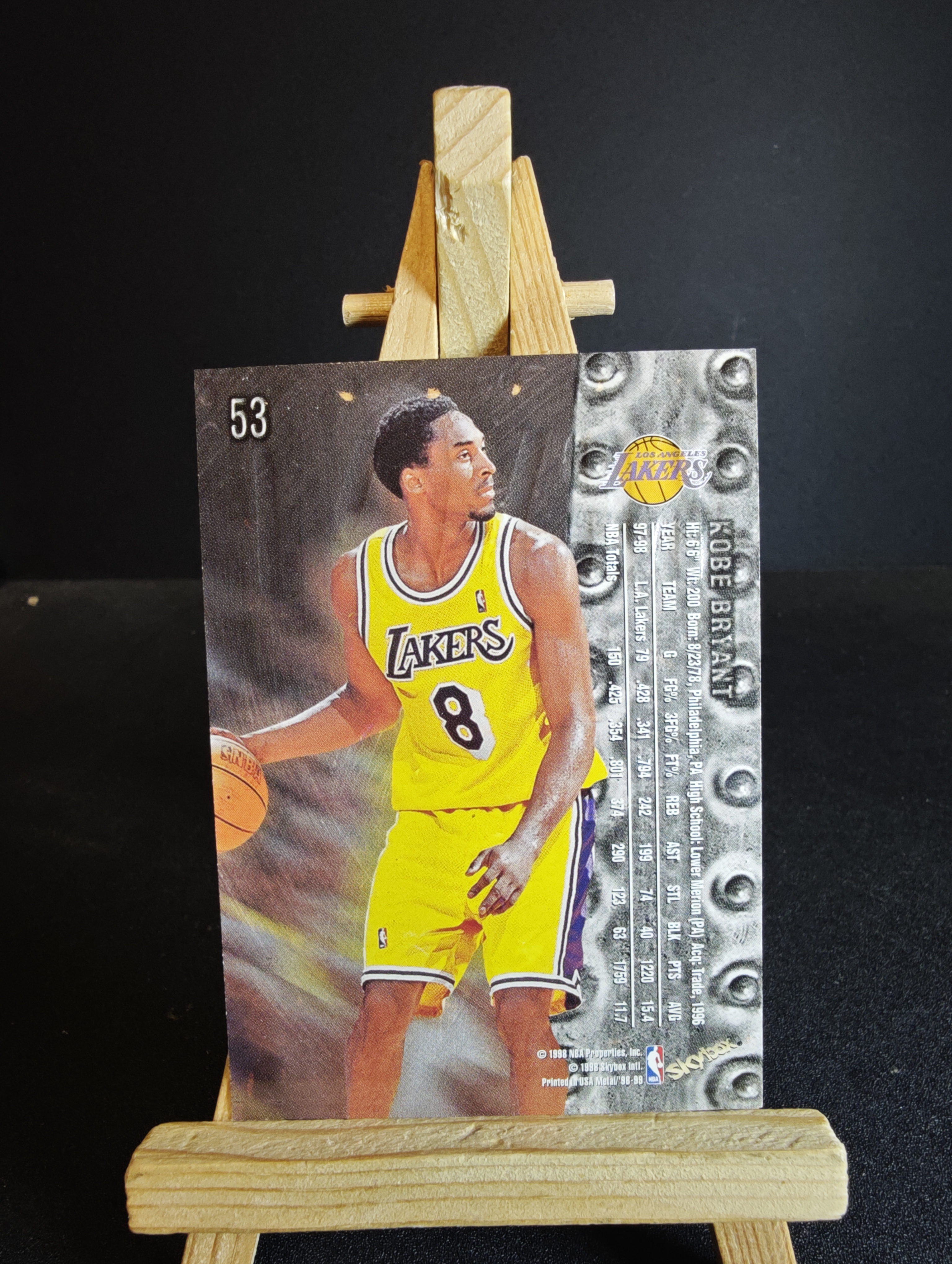 1998 SkyBox Metal Universe Kobe Bryant sky box 科比 布莱恩特 特卡 卡品如图 杰瑞11.15 91代拍