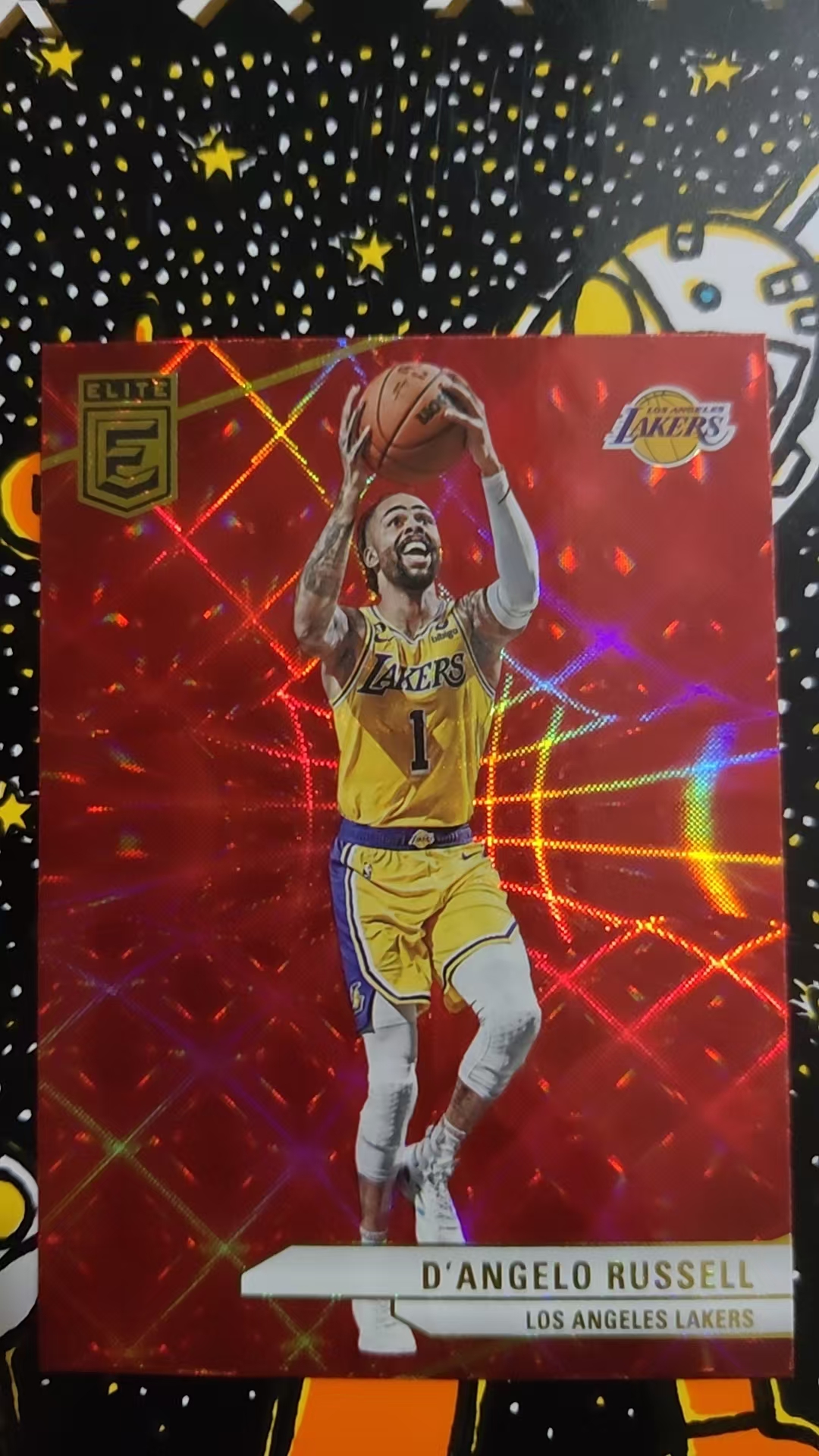 2023-24 Panini Elite D'angelo russell 湖人 德安吉洛 拉塞尔 红折 折射 硬通货 卡品精美 凑套必备 收藏必备