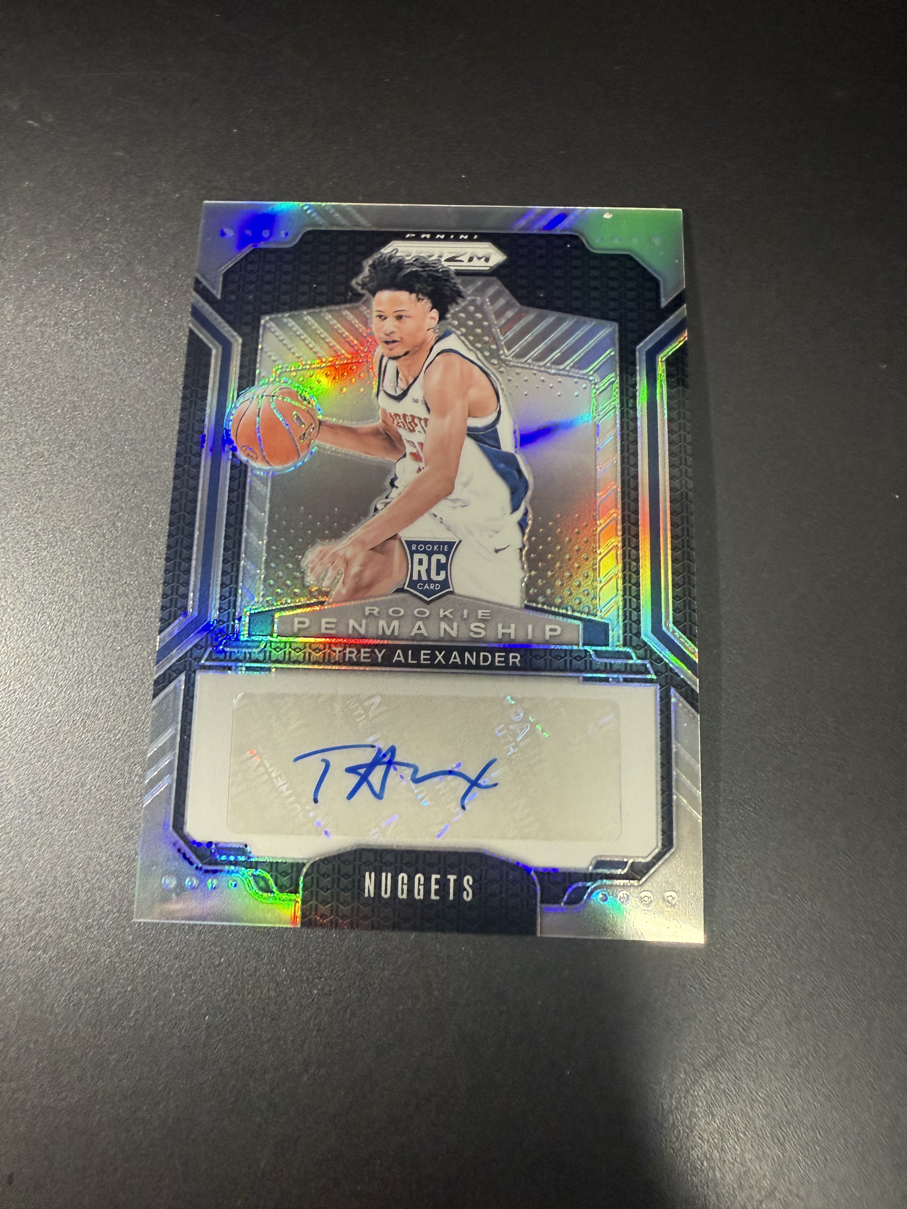 2024-25 Panini Prizm Trey Alexander RC 特雷 亚历山大 新秀 签字 银折 件
