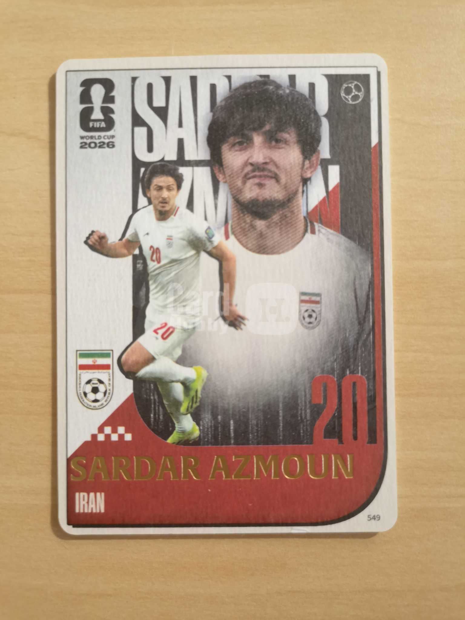2026 Panini 世界杯 Sardar Azmoun 卡游 超凡版 伊朗 阿兹蒙 厚卡 画报卡 特卡