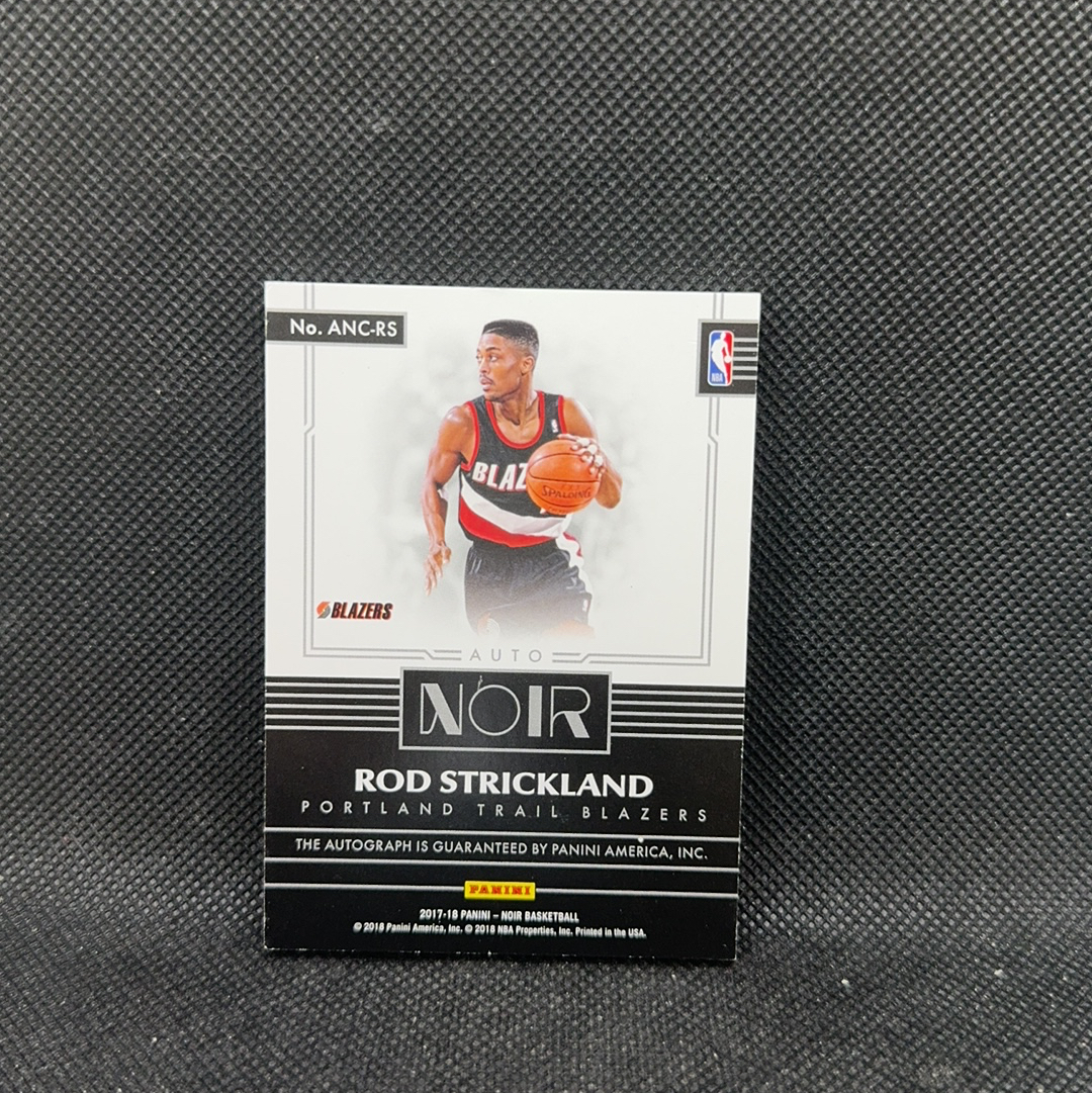 【Roseee代卖】2017-18 Panini Noir Rod Strickland 诺尔 开拓者 罗德斯克里克兰 99编 签字 2六月初