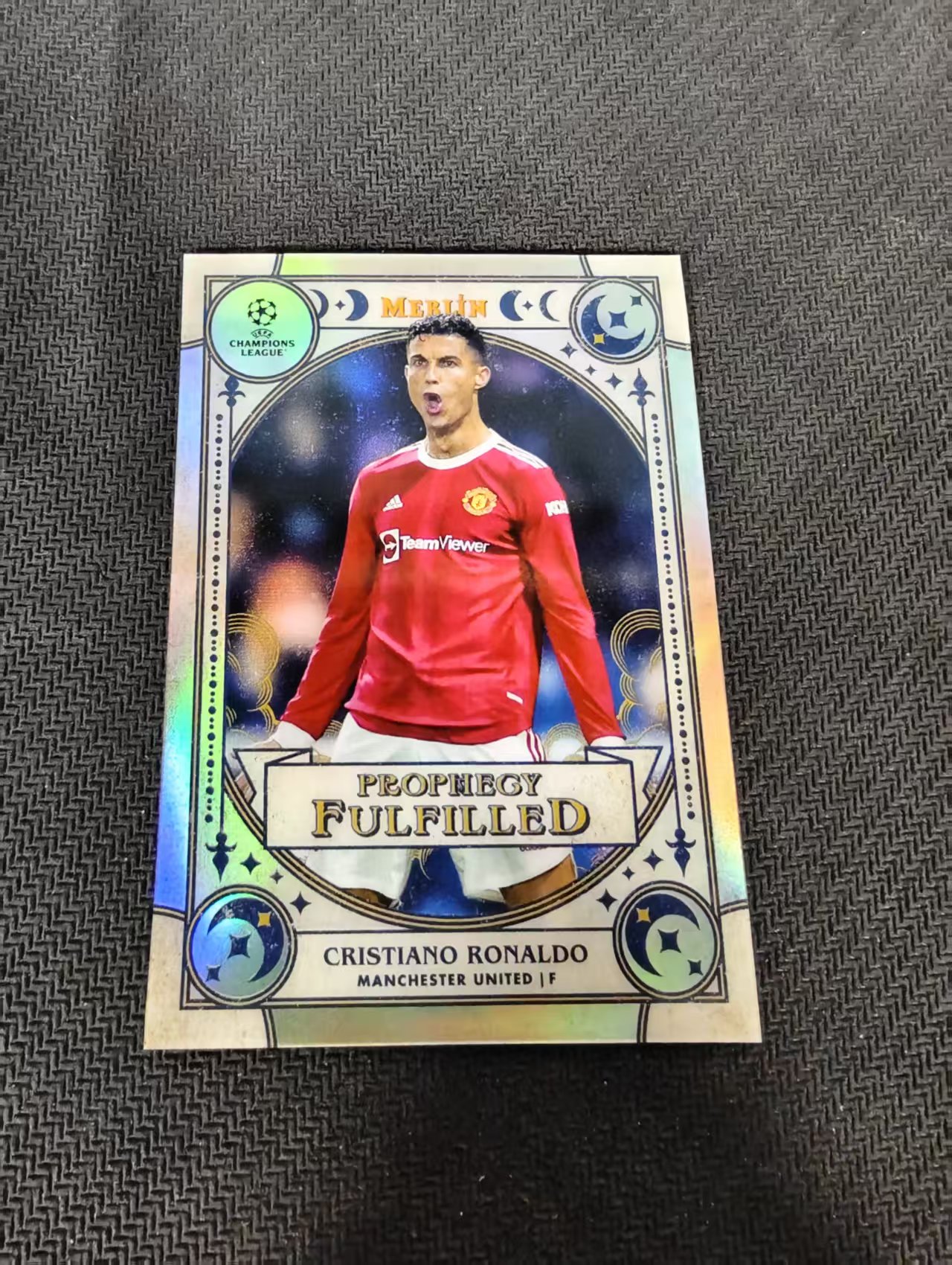 【可合并,不累计】2022 topps merlin cristiano ronaldo 欧冠 梅林 曼联 克里斯蒂亚诺 罗纳尔多 C罗 银折 预言家特卡 微瑕如图