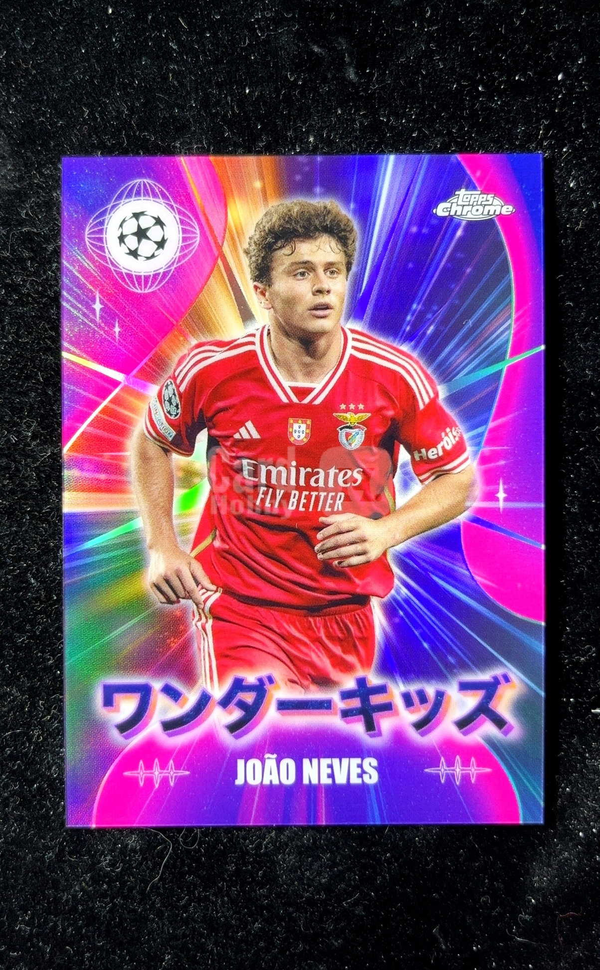 【小白1%代卖】2024 Topps Chrome Wonderkids 神奇小妖特卡 日版 JOÃO NEVES 若昂·内维斯 紫折 折射 凑套必备 极具价值 #WK-19 0605