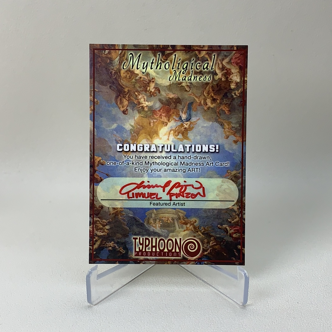 【弈卡代拍】2022 Typhoon 台风工作室 神话疯狂系列 手绘卡 1/1编 1of1 画师签名 亲笔签字 签名见背面 品相如图 凑套必备 Lee总