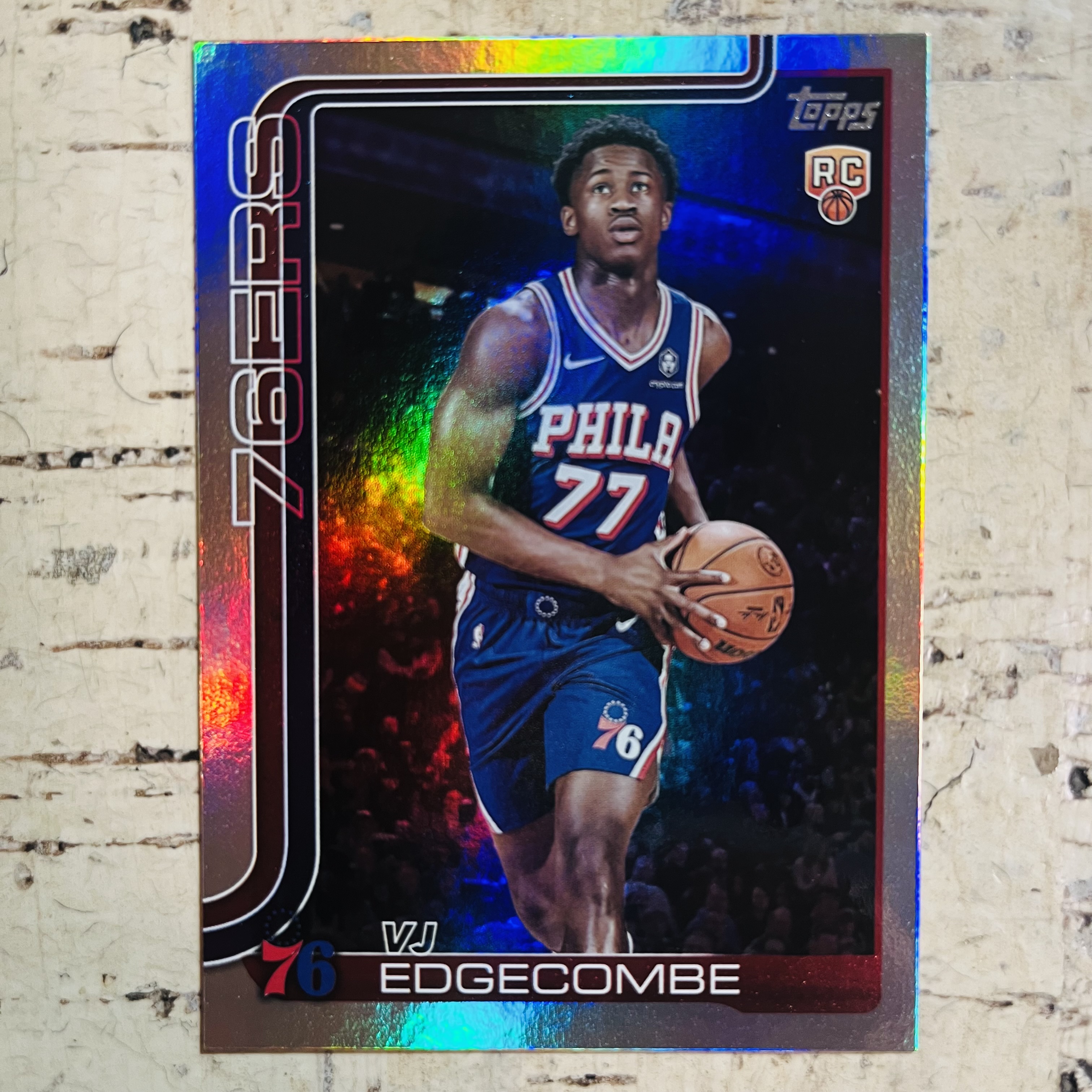 2025-26 Topps Flagship VJ Edgecombe RC 新秀 76人 vj 埃奇库姆 正银折 银折射 holo折 稀有折射 凑彩虹必备【小卡迷拍卖 可累积半年】