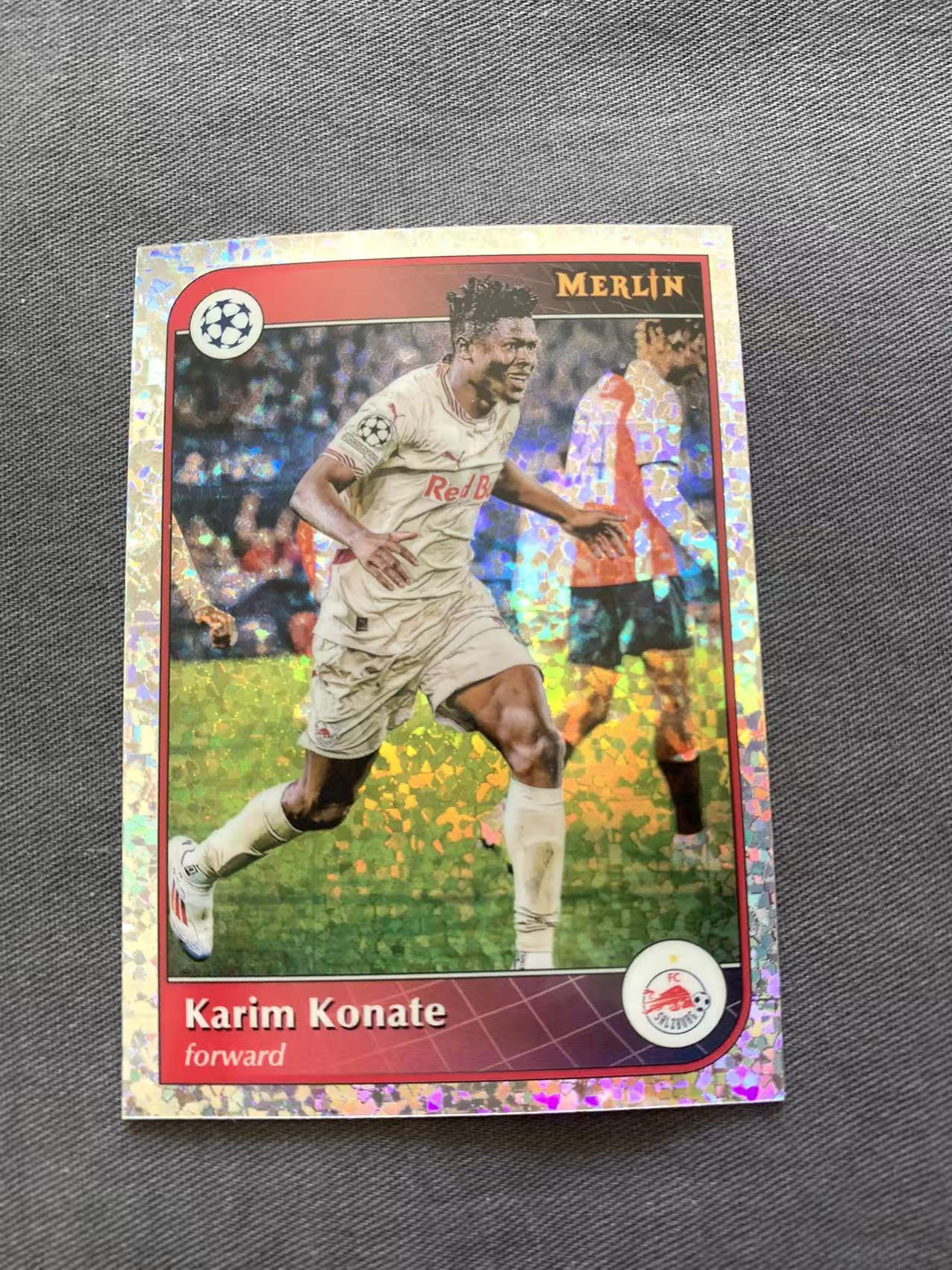 2025 Topps Merlin Chrome 梅林 Karim Konate 欧冠 萨尔茨堡 卡里姆 科纳特 碎点折 折射 戴戴