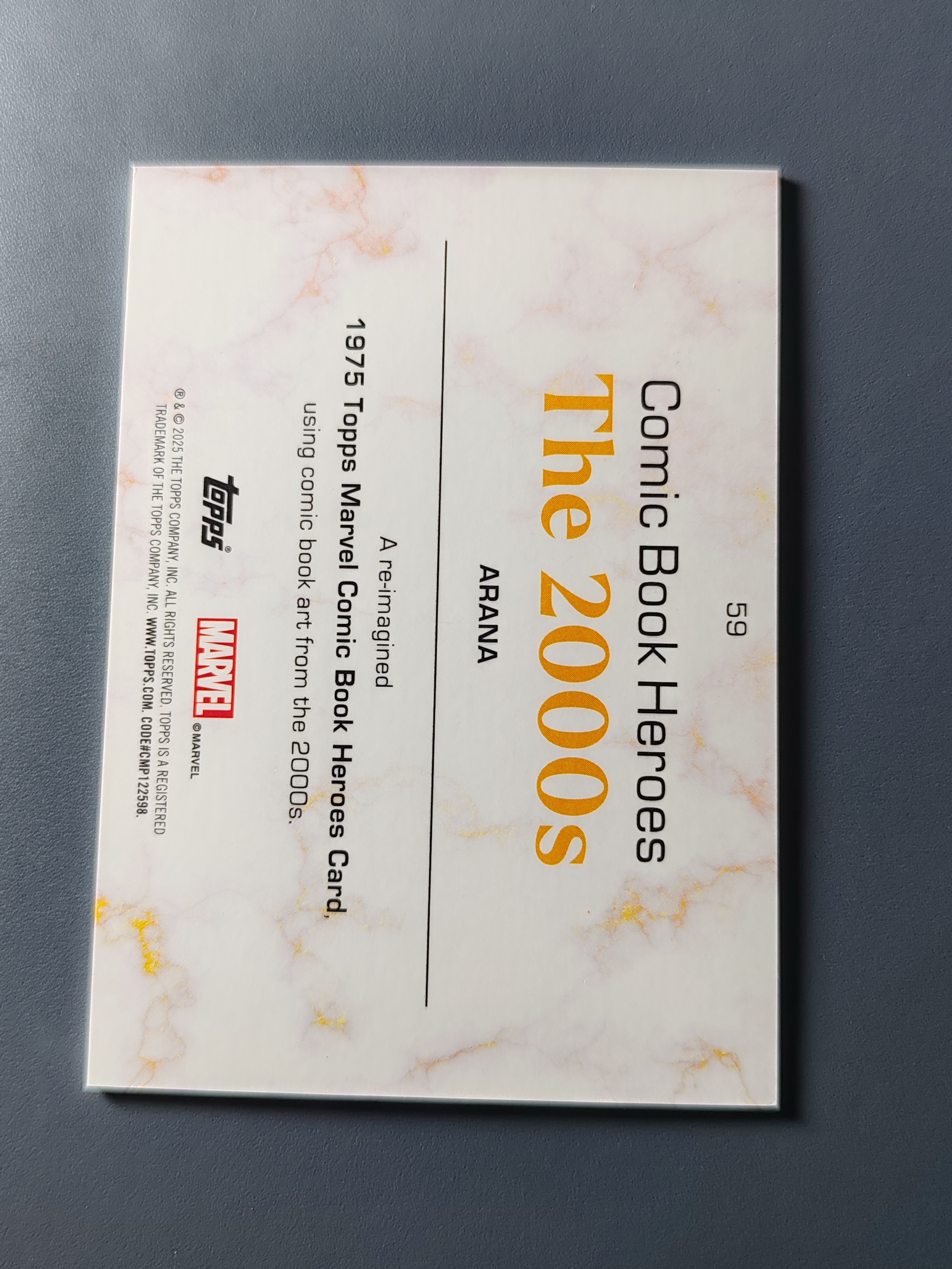 2025 Topps Marvel (MCU) Arana 漫威黄金年代!蜘蛛女孩 安雅·科拉松!金熔岩折!150编!【9527】