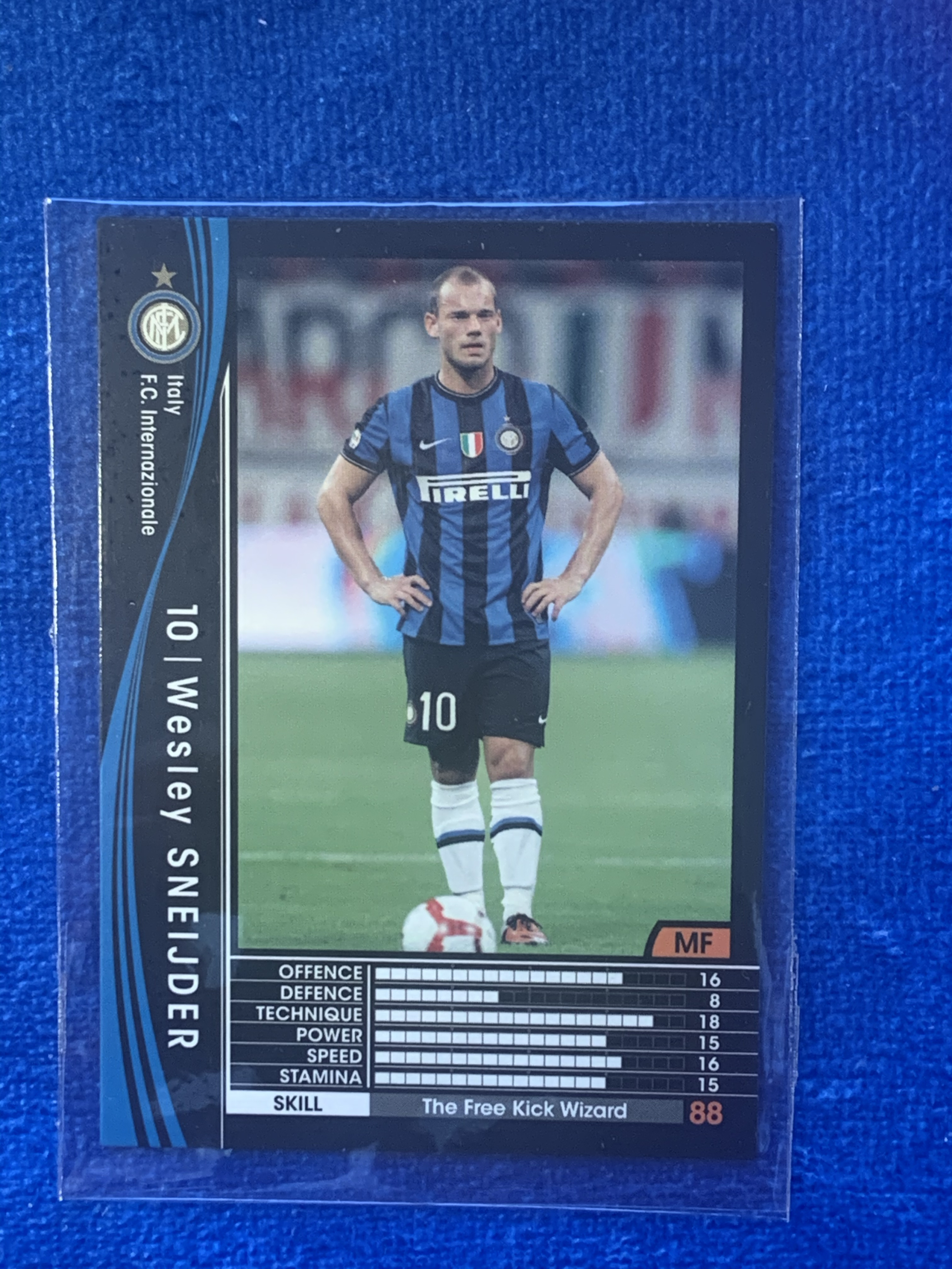 2009 Panini Wccf Sneijder 帕尼尼 罕见中文版Chinese 国际米兰Inter三冠王 斯内德 荷兰Holland世界杯亚军 加拉塔萨雷 阿贾克斯Ajax不保卡品