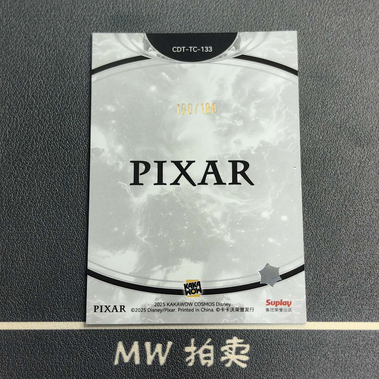 【MW拍卖 接代拍】 怒怒 /188编 2025 KAKAWOW 卡卡沃 COSMOS 极光折 DISNEY 迪士尼 ANGER 《头脑特工队》 -果