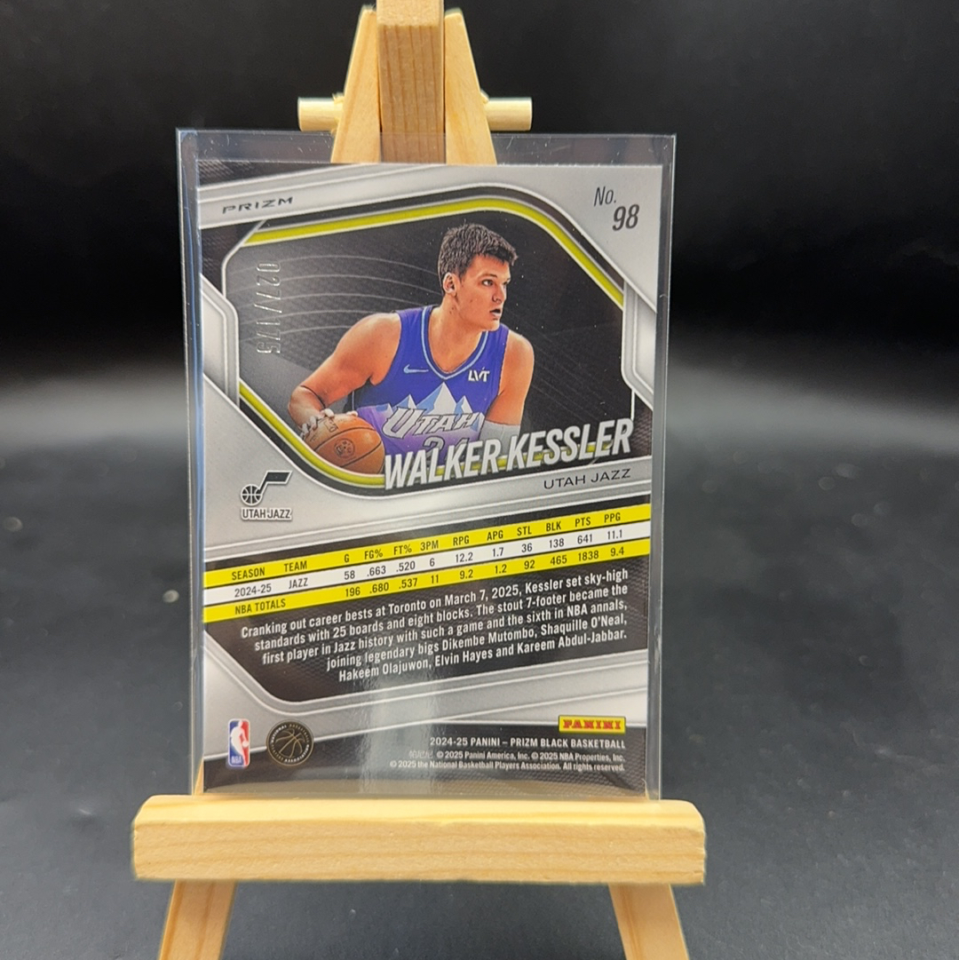 【Roseee代卖】2024-25 Panini PRIZM BLACK Walker Kessler pz 爵士 凯斯勒 175编 白折 易水寒