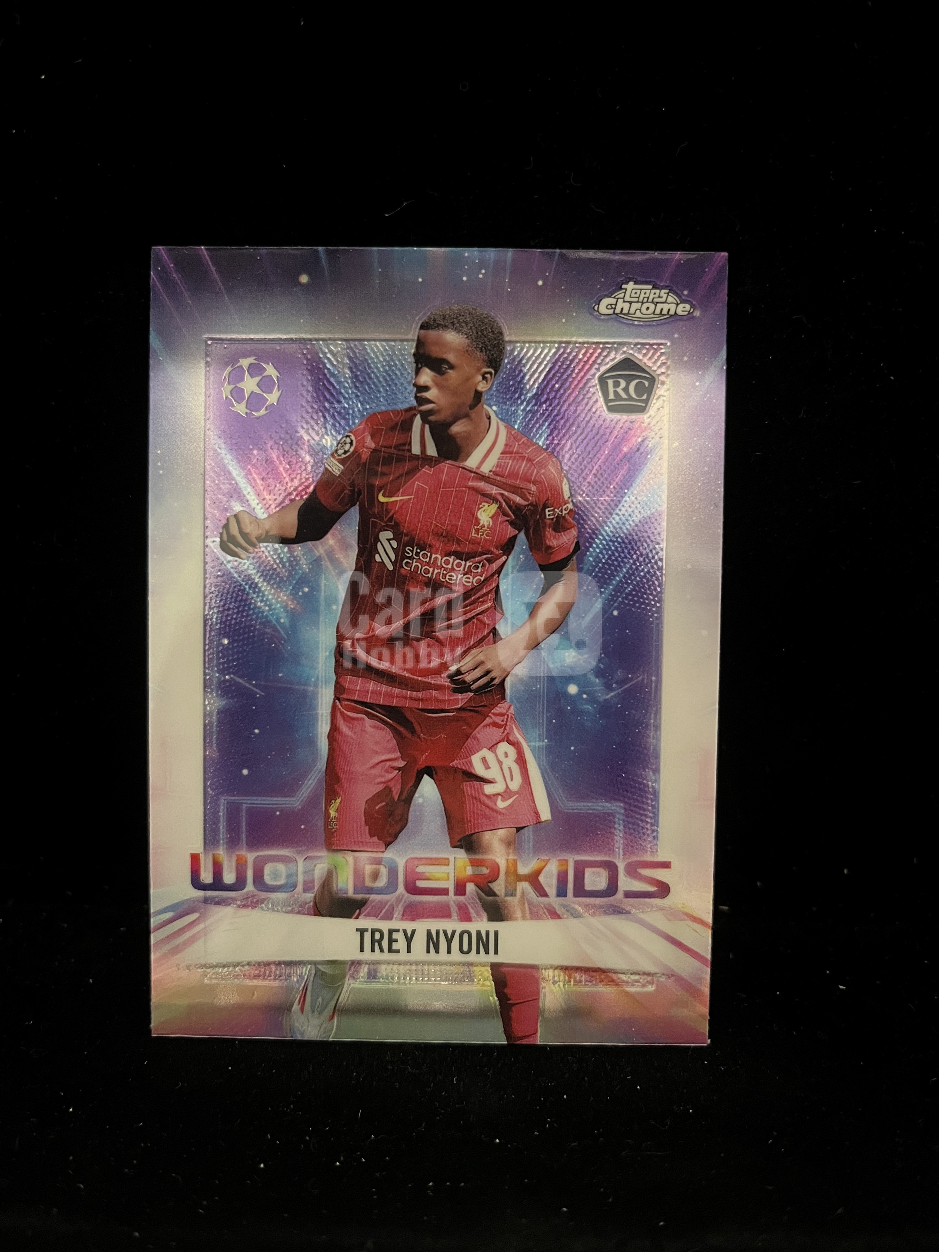 免费代拍 2025 Topps Chrome 欧冠 特雷·尼奥尼 Trey Nyoni RC Wonderkids 折射 卡品如图#H497
