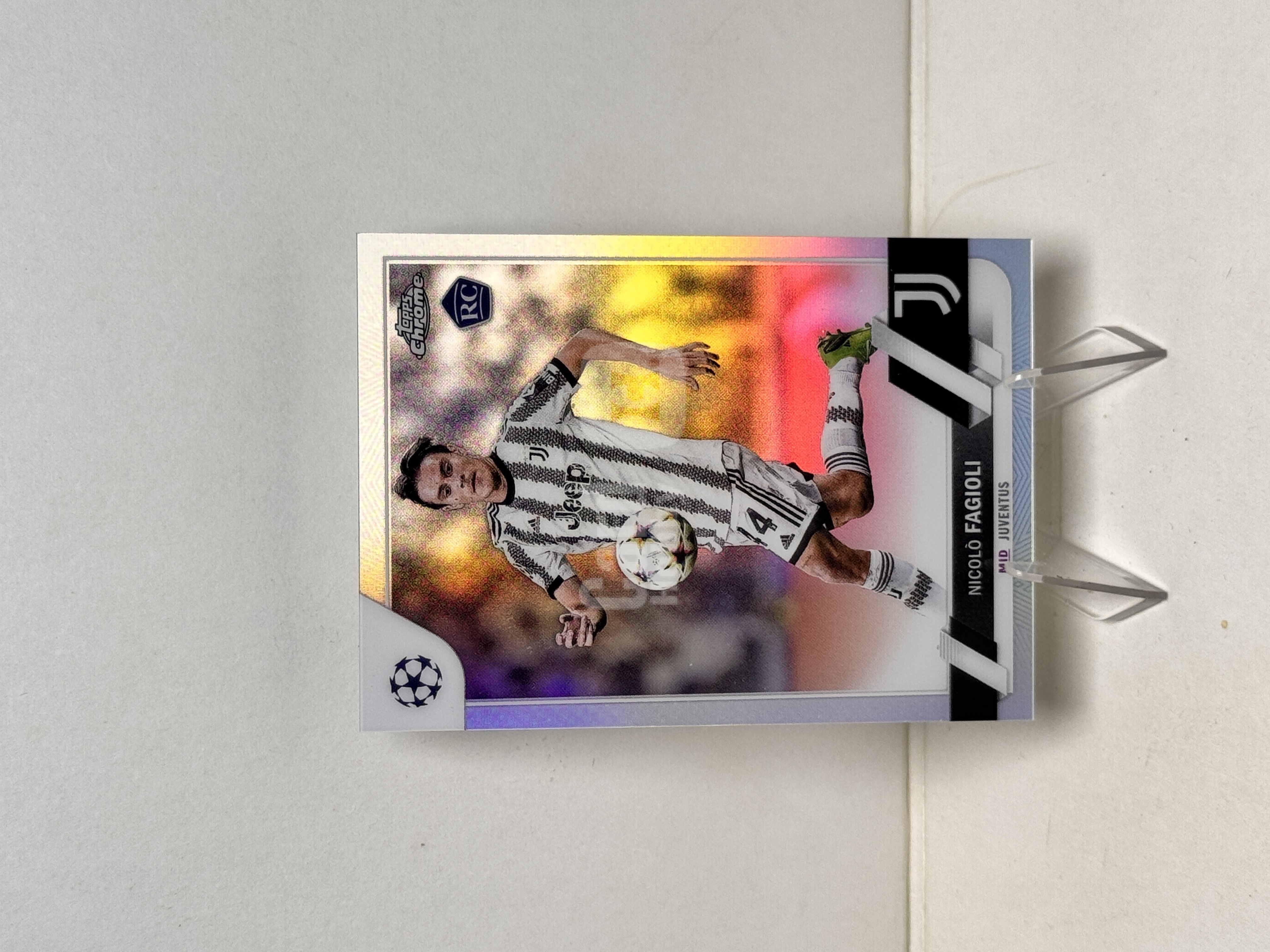2023 Topps Chrome Nicolò Fagioli RC 欧冠 TC 尤文图斯 尼科洛 法焦利 法吉奥利 新秀 银折 折射 实卡精美 收藏必备 卡品如图 【星爷代拍】F1-4