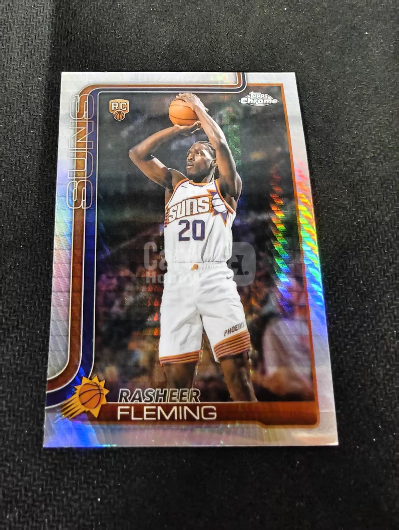 2026 topps chrome Updates TCU rasheer fleming 太阳 拉希尔 弗莱明 RC 新秀 hyper折 瑕疵如图