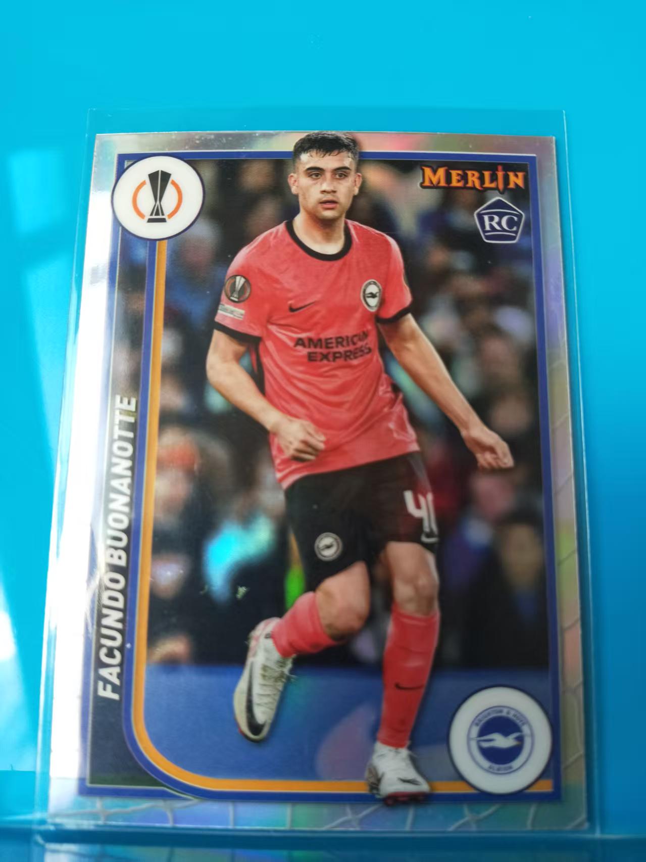 2024 Topps Merlin Facundo Buonanotte 法昆多·布安诺特 新秀 RC 布莱顿  欧冠 梅林 银折 折射 卡品如图 X019C