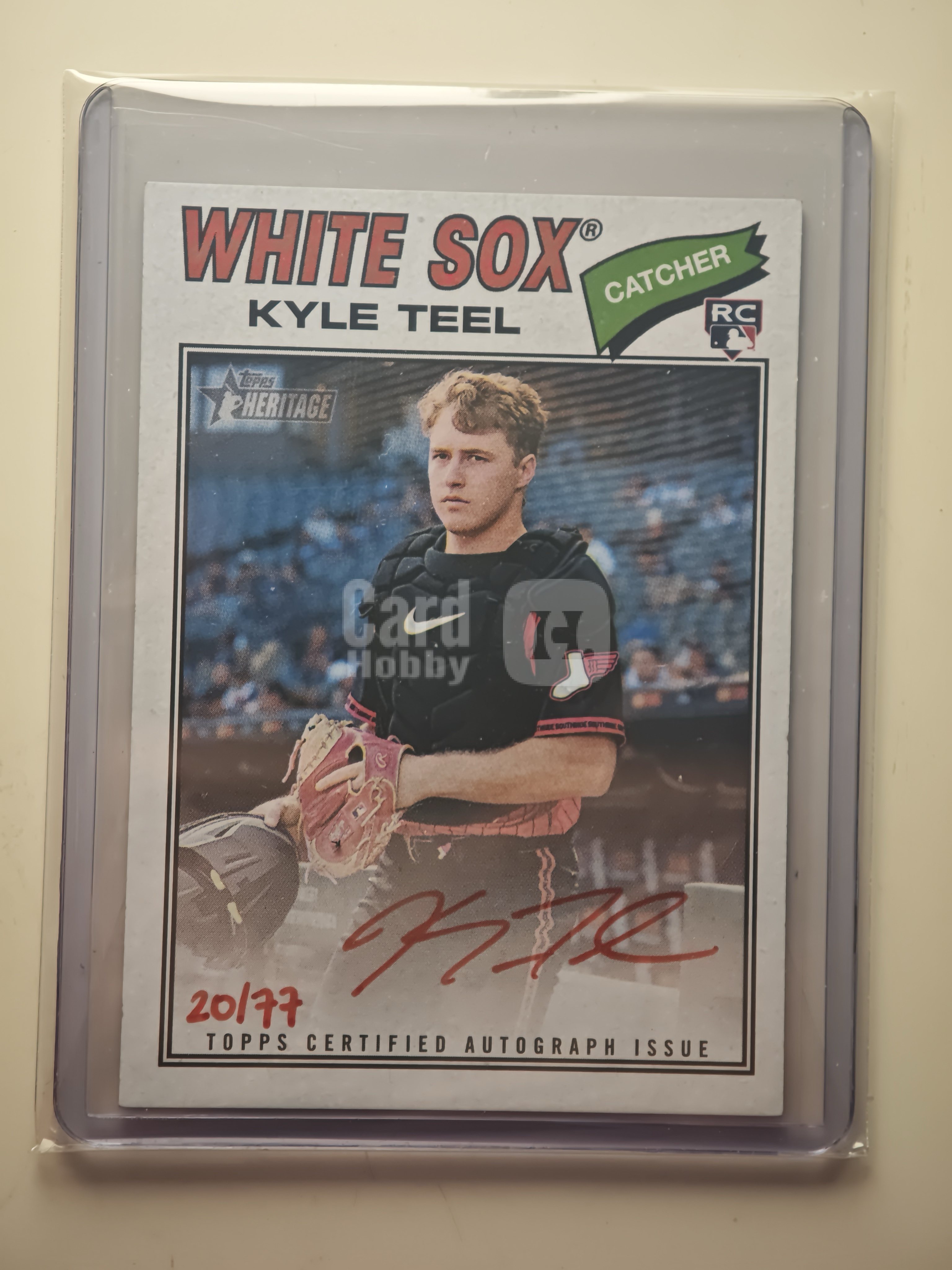 Teel Rookie Card 2026 Topps Heritage Kyle Teel RC 蒂尔 白袜 红袜 意大利 首轮秀 大物新秀 已登陆大联盟 遗产新人签字 卡签 ...