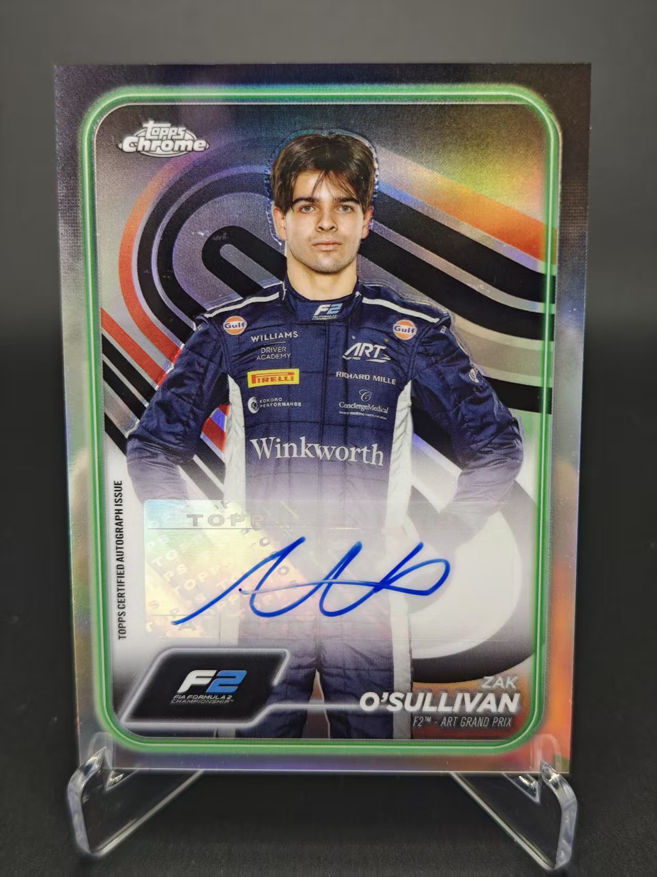 2024 【六六代卖 预付快速回款】 TOPPS CHROME ZAK OSULLIVAN F2 扎克·奥沙利文 银折 折射 签字 (尼可01)