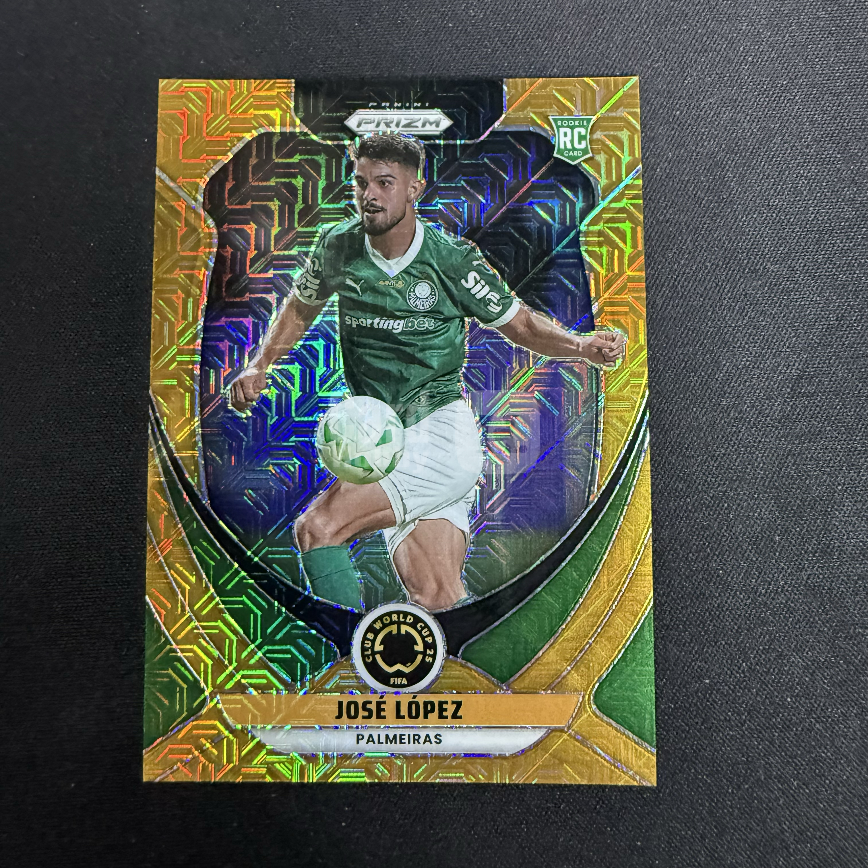 2024-25 Panini Prizm JOSÉ LÓPEZ RC 【SC拍卖】世俱杯 pz 何塞洛佩斯 帕尔梅拉斯 新秀 21/25编 收藏必备(雪糕)