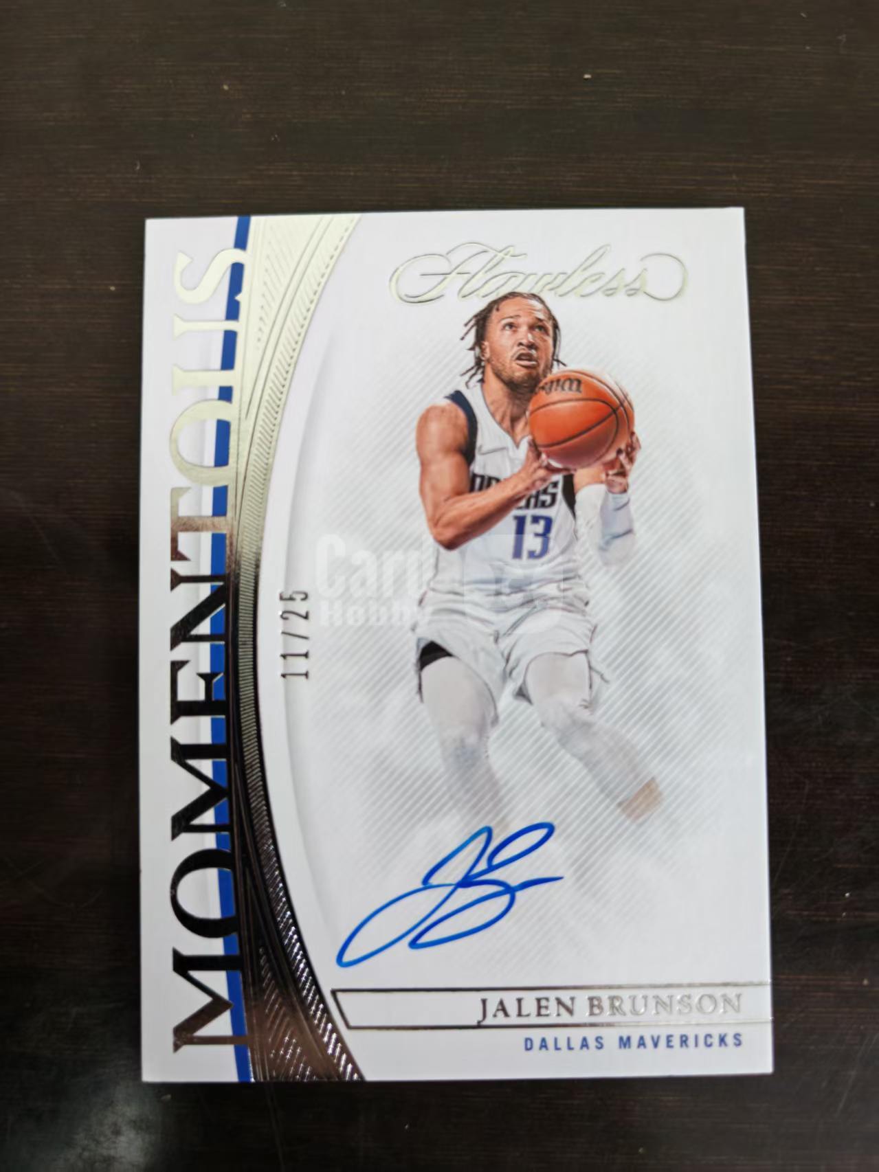 2021-22 Panini Flawless Jalen Brunson 【肥猫代卖】Z05N 手提 独行侠 杰伦 布伦森 大头 签字 卡签 25编 尼克斯同背 原封砖