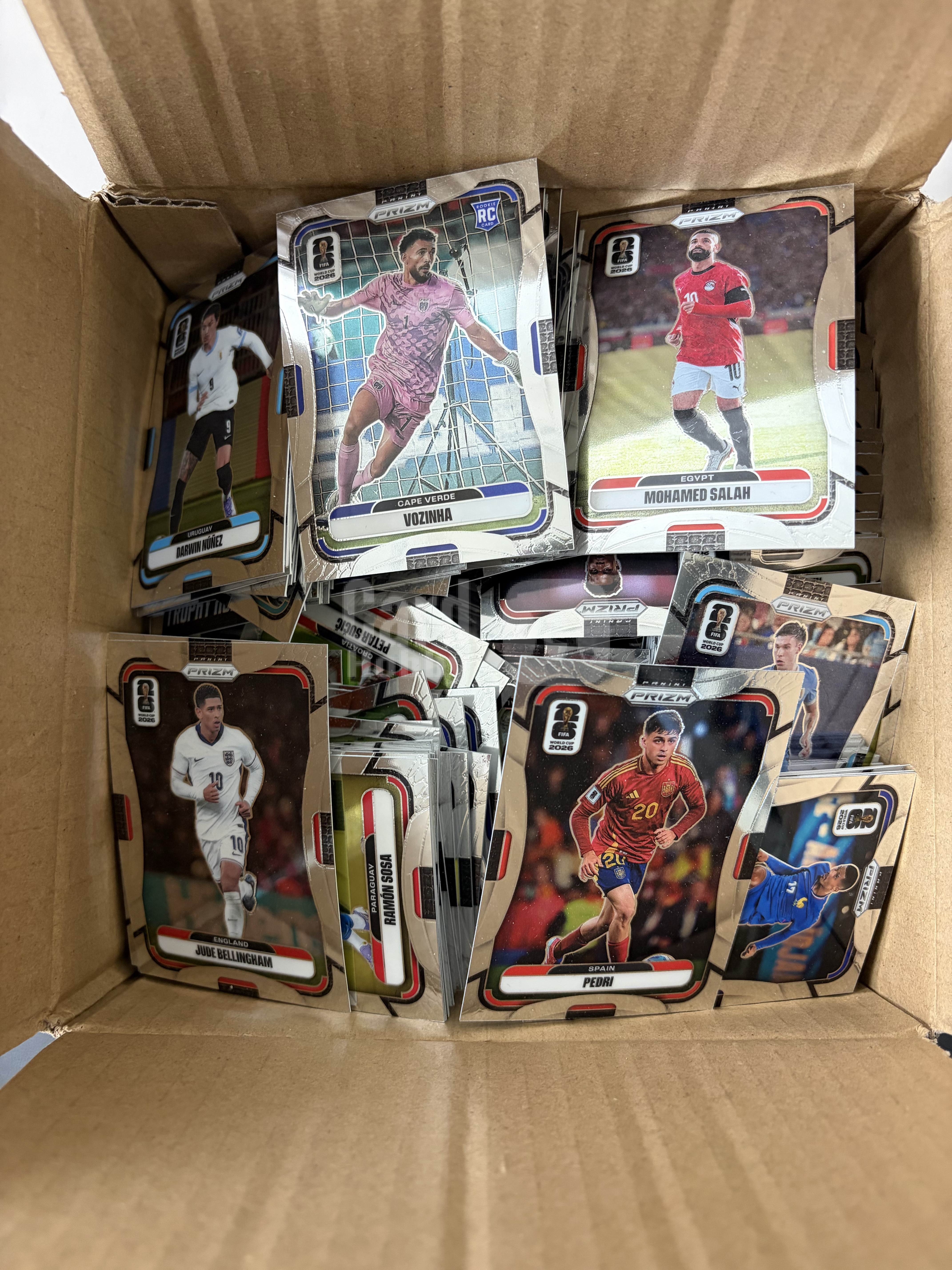 2026 Panini Prizm 贝林厄姆 佩德里 萨拉赫 好人 凑套 1000➕张 弗奇尼亚 新秀 RC 世界杯 base 一箱 战神无双(肉肉)