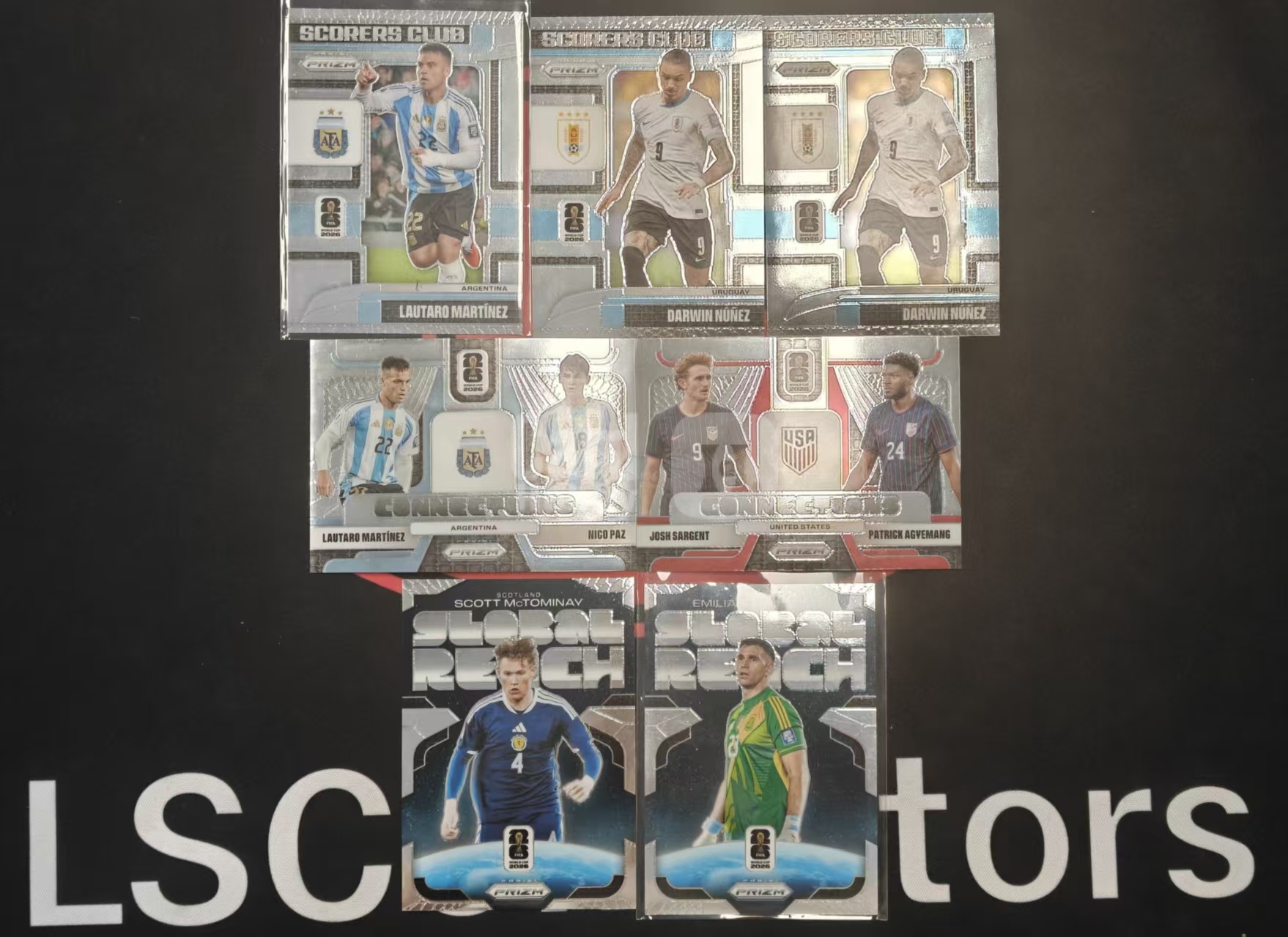 2026 Panini Prizm Fifa World Cup Lautaro Martinez 【兰生卡藏】马丁内斯 努涅斯 得分俱乐部/帕斯 阿吉曼 萨金特 双人连线/等影响力 特卡 Lot 汪
