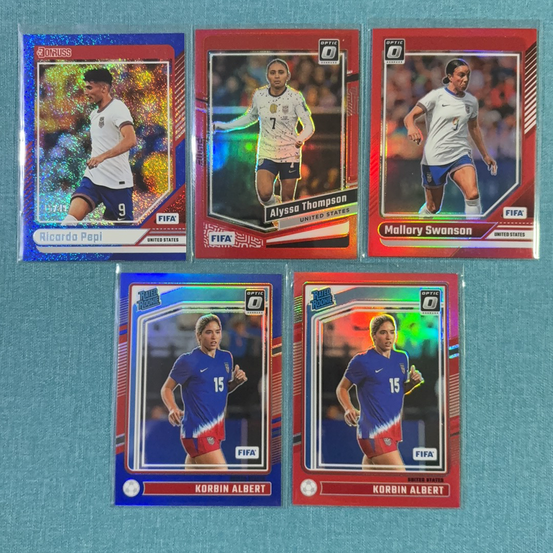 2024-25 Panini Donruss 杜蕾斯 佩皮 斯旺森 阿尔伯特 汤普森 新秀 RC 美国 49编 149编 299编 折射 打包 lot 卡品不保 ZCC