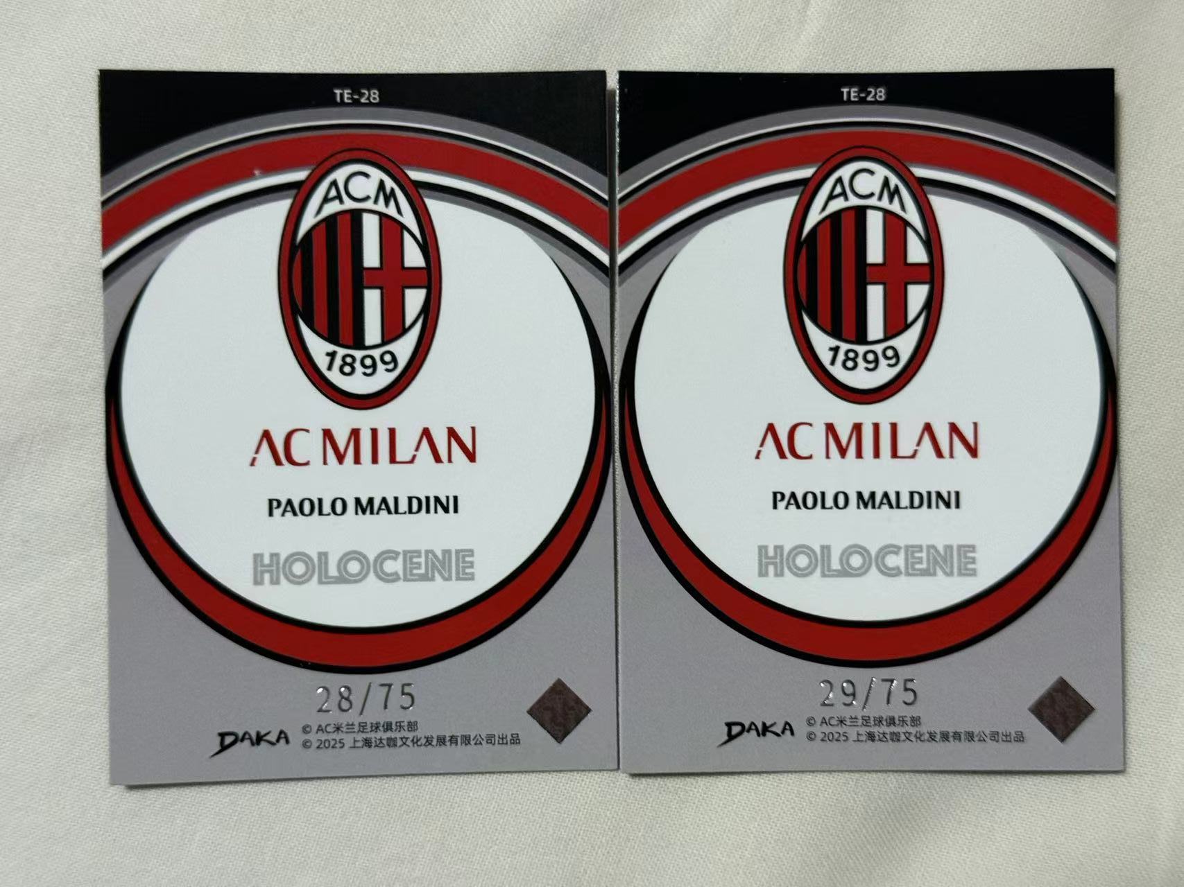 2024-25 DAKA AC米兰队盒 Paolo Maldini 【mxn拍卖】达咖 达卡 马尔蒂尼 马队 75编 涡轮 特卡 AC米兰 AC MILAN 意大利 凑套必备 不发到付