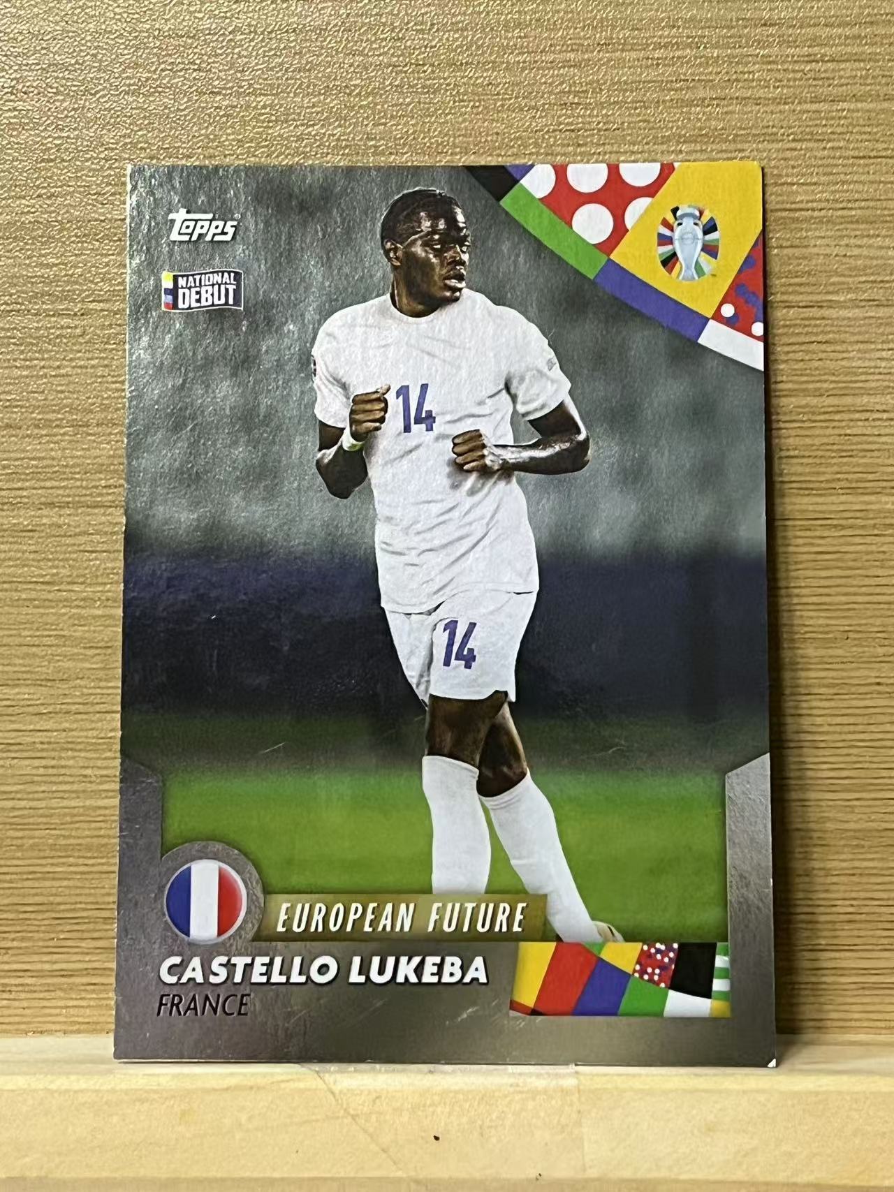 2024 Topps euro Castello Lukeba RC 卢克巴 新秀 法国 穆里尼奥 白金盒 欧洲杯 实卡精美 收藏必备 A51
