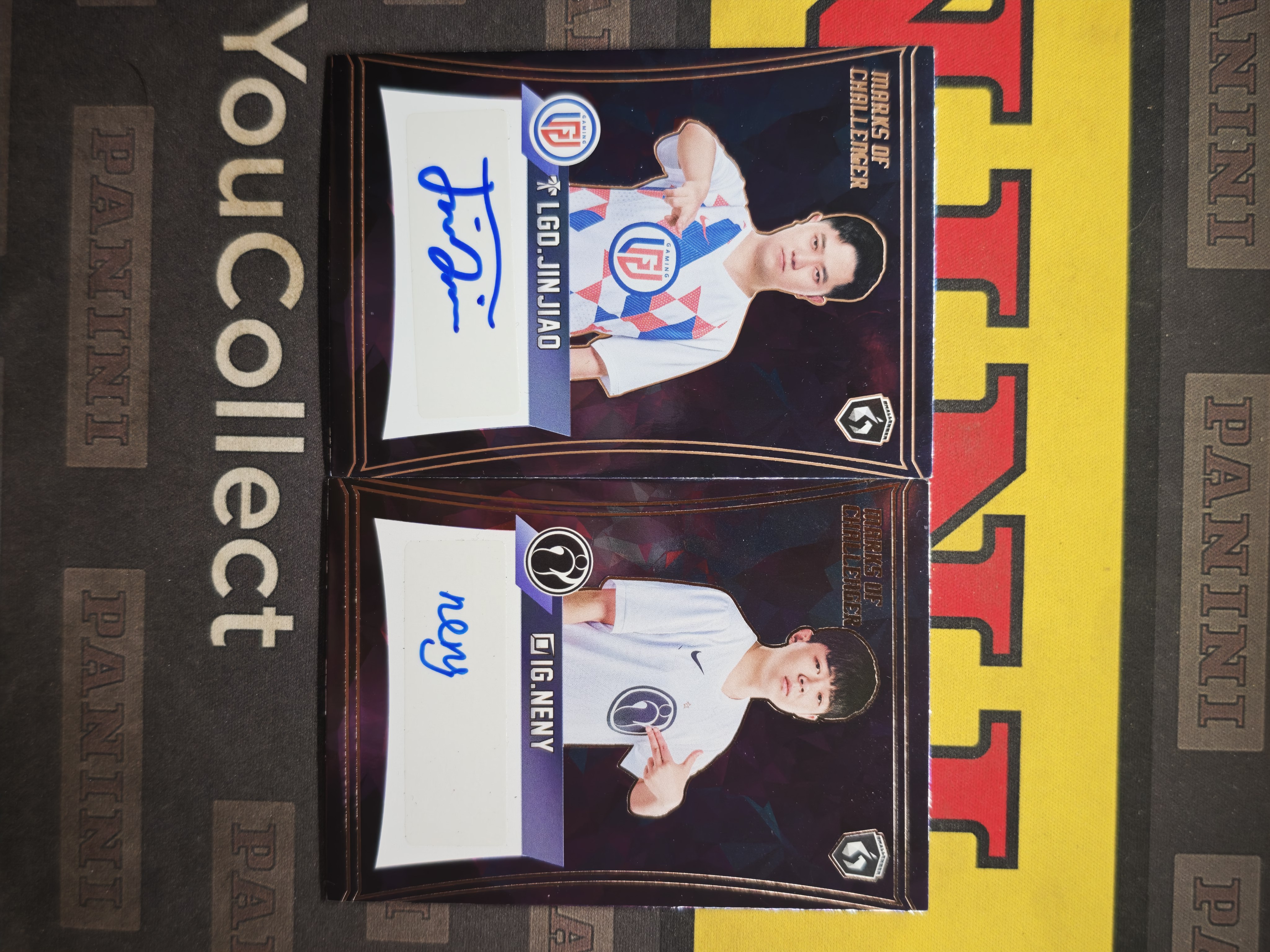 2023 Buffun 挑战者 CHALLENGER系列 英雄联盟 LPL 元年 IG NENY LGD JINJIAO /99编 选手印记签字卡 RC新秀【CUN拍卖-TT1002】