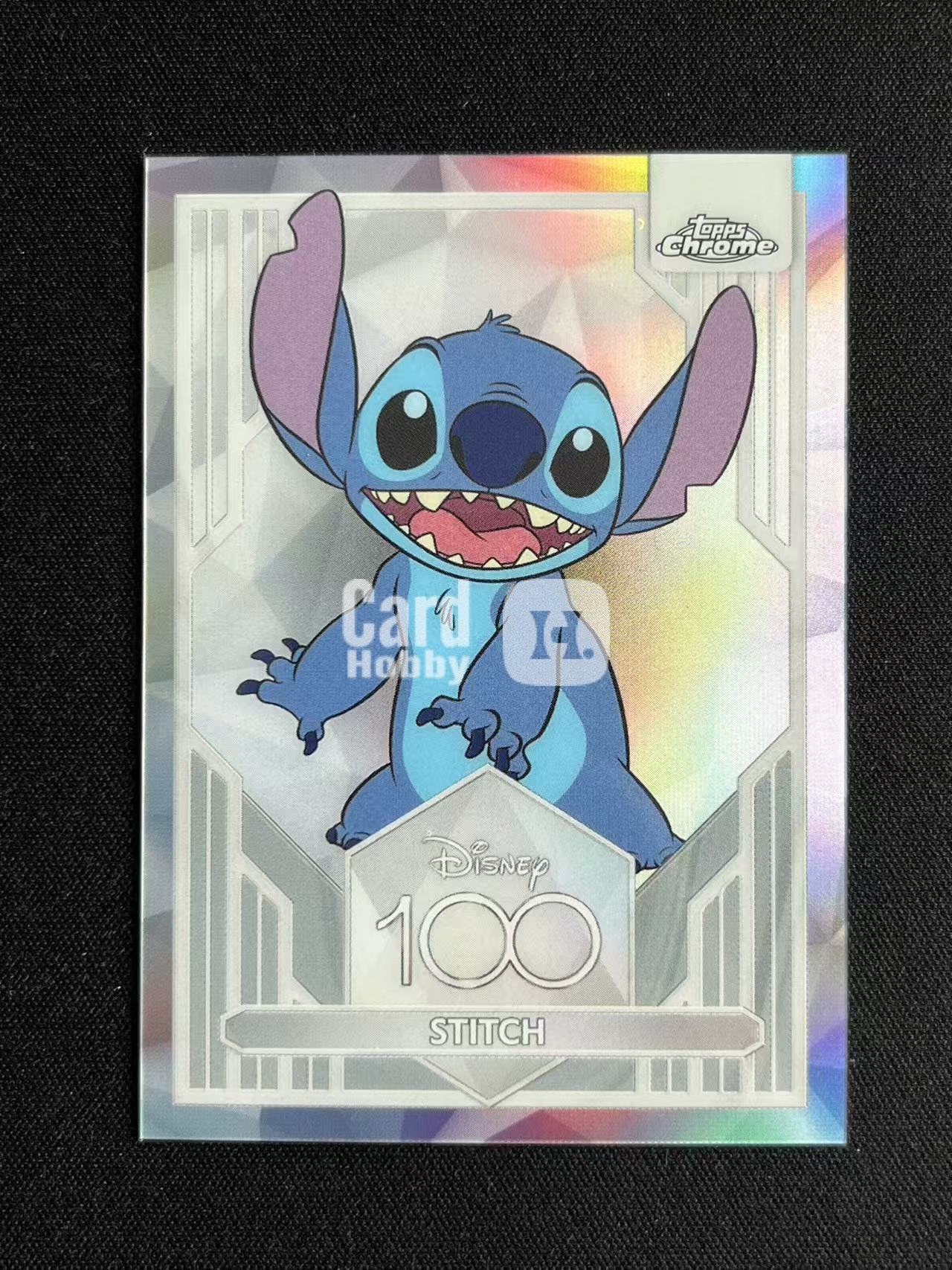 【长安代卖 截标预付80%】2023 Topps Chrome Disney 迪士尼 100周年 元年 TC 迪士尼 Stitch 史迪仔 史迪奇 星际宝贝 正银折 折射 实卡好看 收藏必备 微瑕看大图 第一张【爆金米奇】（F）（J）