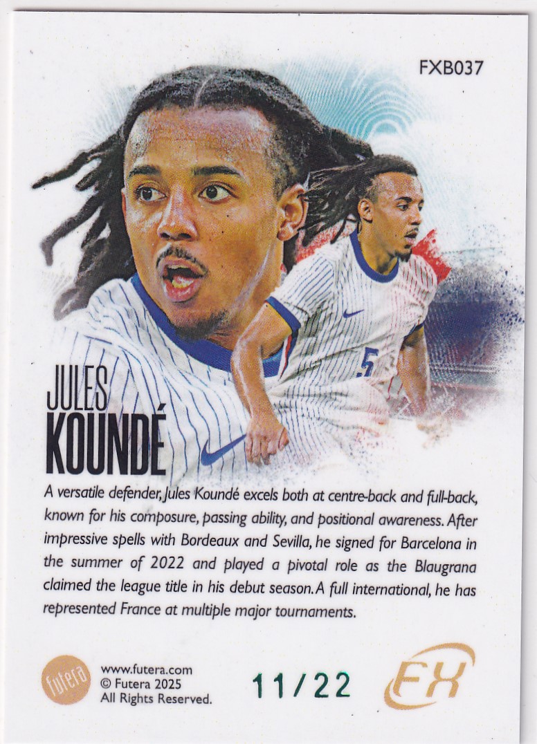 【thebighit】不累计004.2025 Futera FX 福特拉 法国 孔德 22编