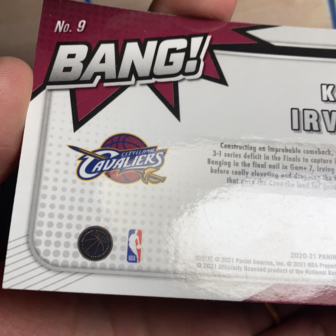 2020-21 Panini Mosaic Kyrie Irving 凯里 欧文 马赛克 bang 绝杀 绿马赛克折 绝杀勇士 经典瞬间 时刻 库里 卡品如图 凑套必备