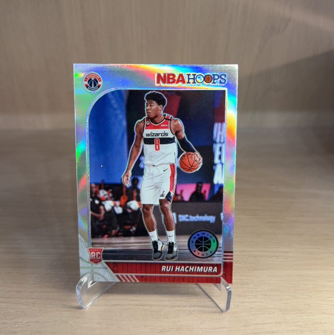 2019-20 Panini NBA Hoops Rui Hachimura RC 【免费代卖】奇才 新秀 RC 八村垒 银折 瀑布折 折射 专收必备 值得收藏!!