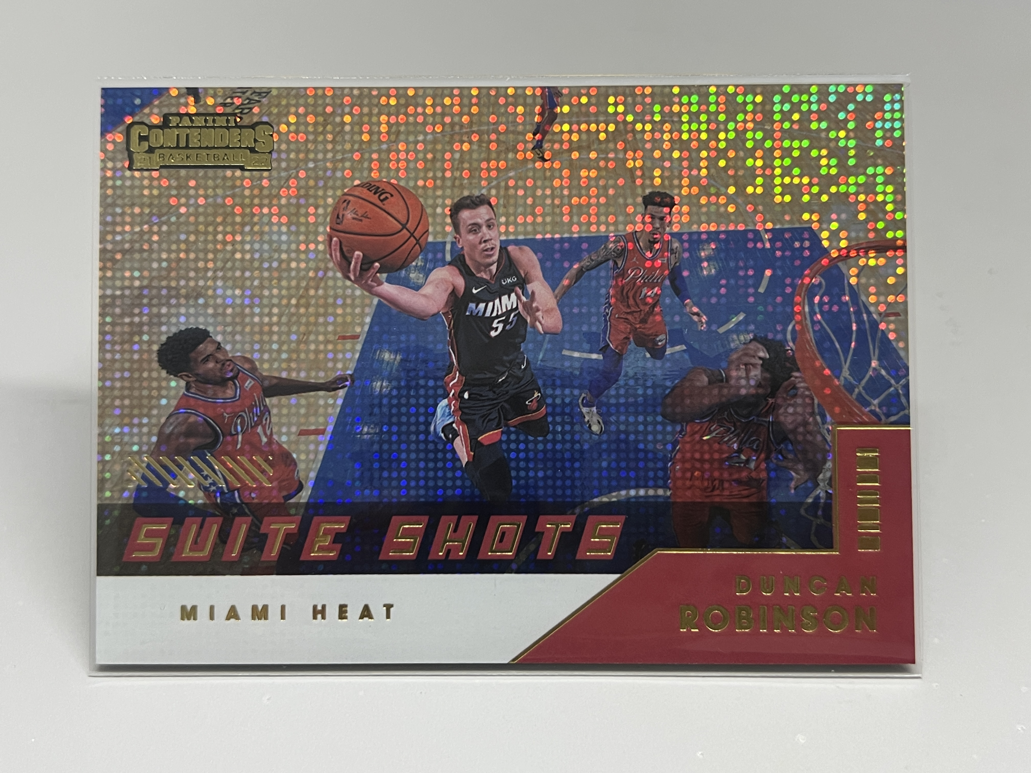 2021-22 Panini Contenders Duncan Robinson 【挂机拍卖】帕尼尼 球票 罗宾逊 热火 点点折 折射 Suite Shots 特卡 #24 收藏 凑套 卡品如图