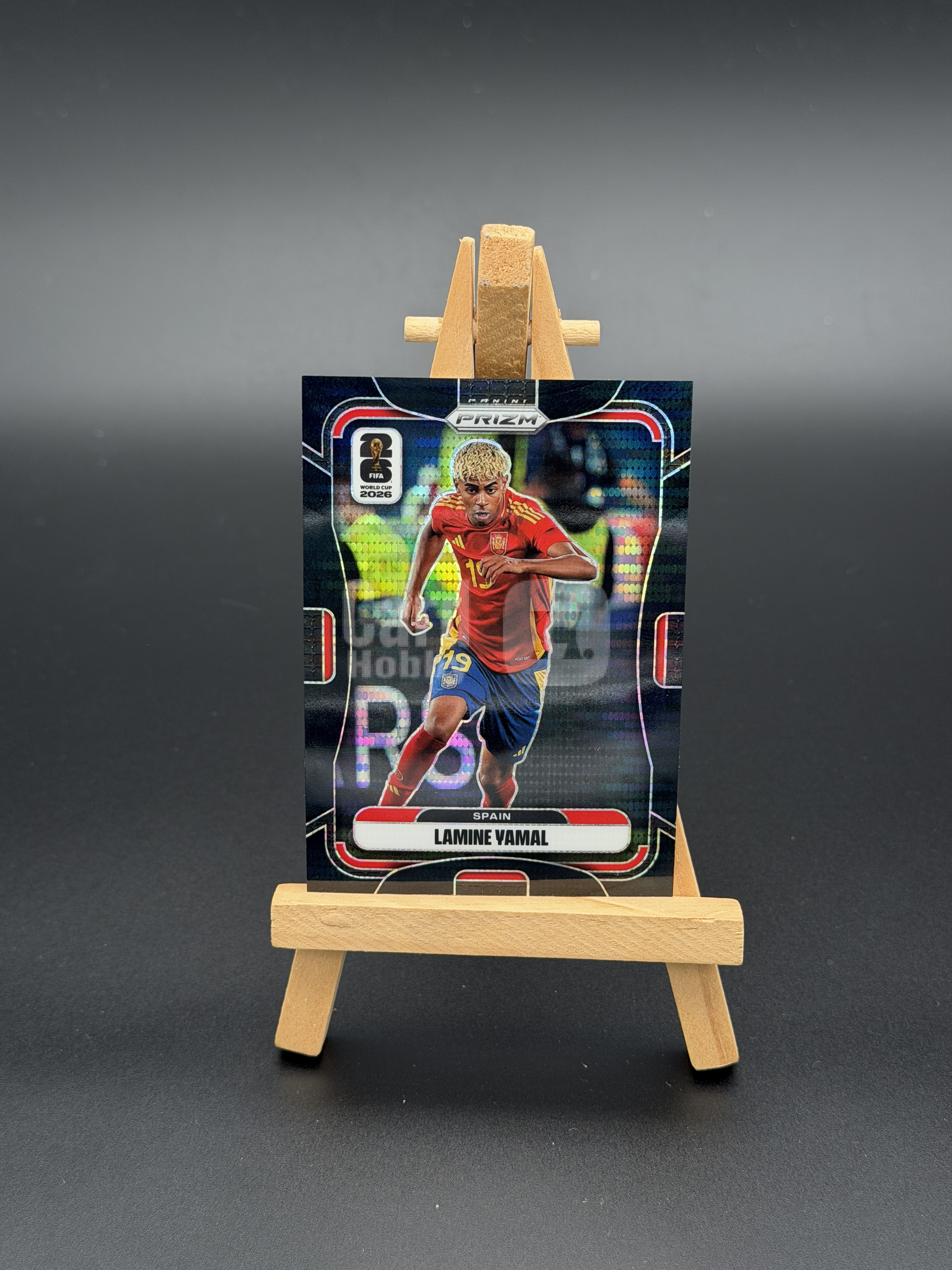 2026 Panini Prizm World Cup Lamine Yamal 【闪拍代拍】拉明.亚马尔 世界杯PZ 黑脉冲折射 1/1编 独占 巴萨 首编 巴塞罗那 居中完美 轻印如图 寻觅